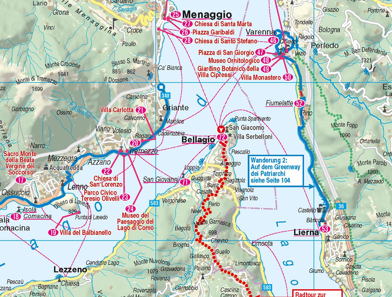 Beispielinhalt (Bild) Reise Know-How MeinTrip Comer See