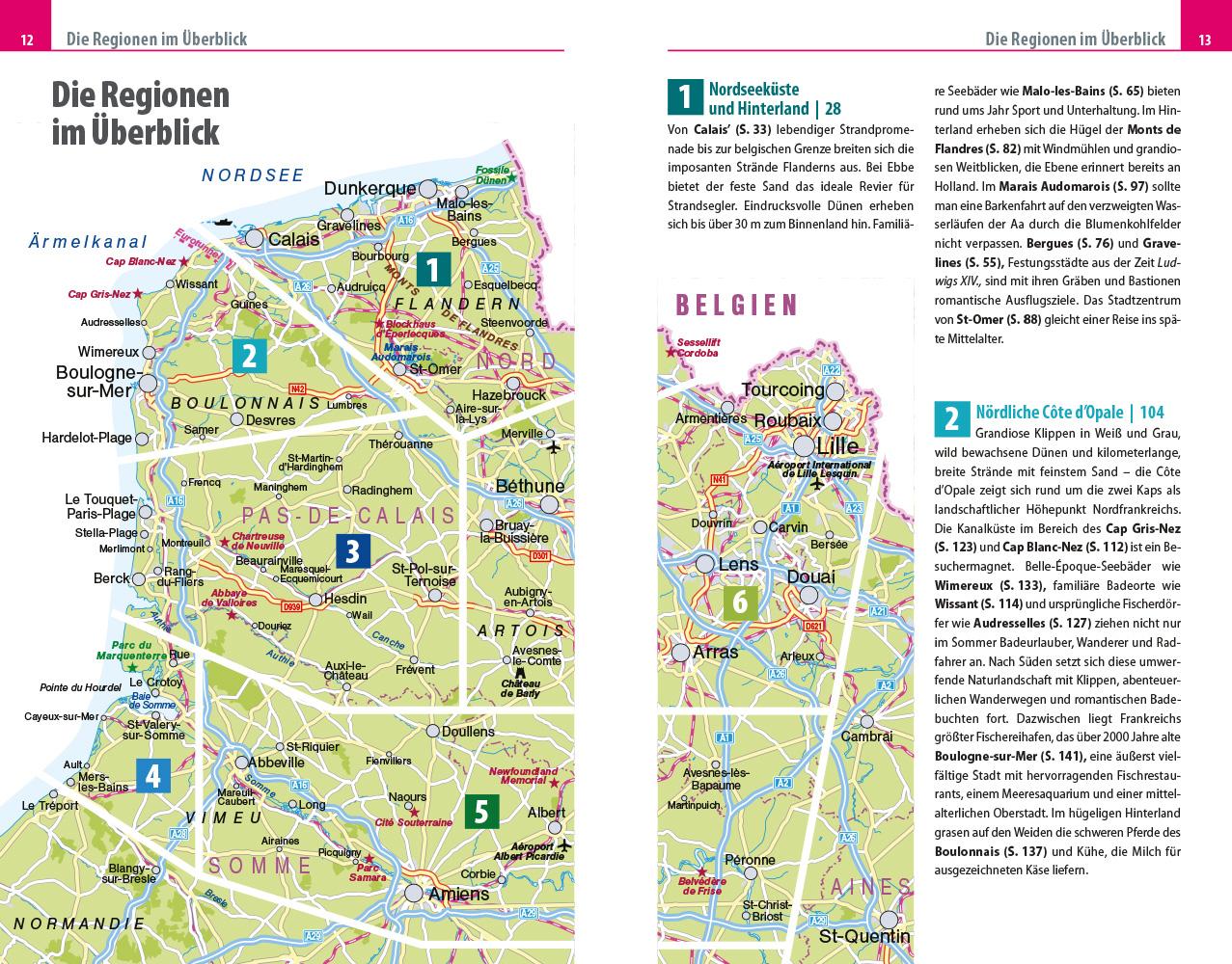 Beispielinhalt (Bild) Reise Know-How Reiseführer Nordfrankreich  - Picardie, Côte d'Opale, Calais