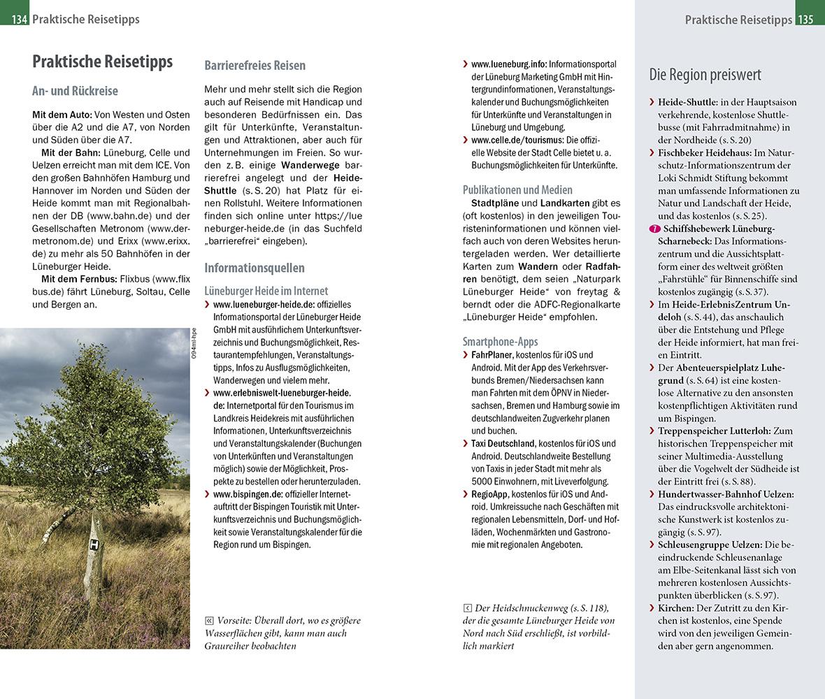 Beispielinhalt (Bild) Reise Know-How MeinTrip Lüneburger Heide