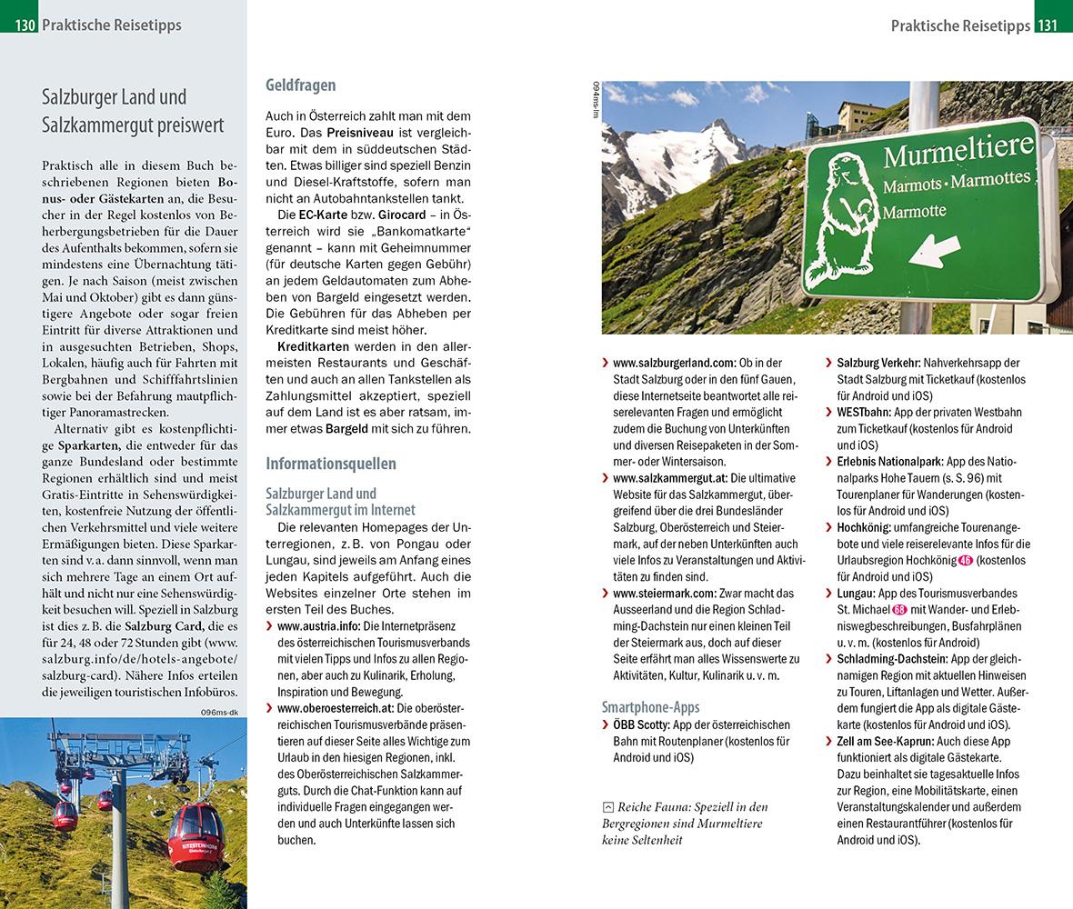 Beispielinhalt (Bild) Reise Know-How MeinTrip Salzburger Land und Salzkammergut