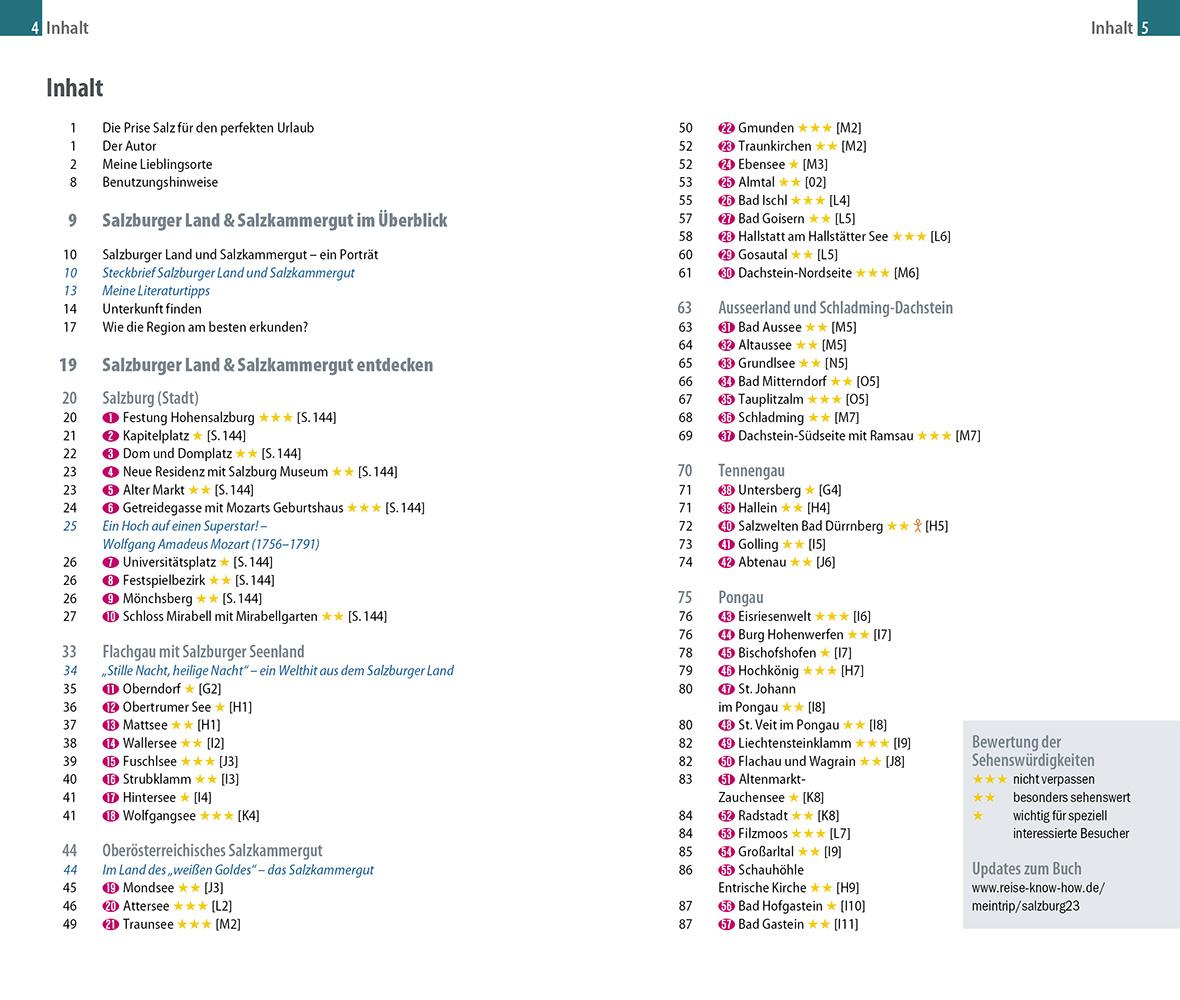 Beispielinhalt (Bild) Reise Know-How MeinTrip Salzburger Land und Salzkammergut