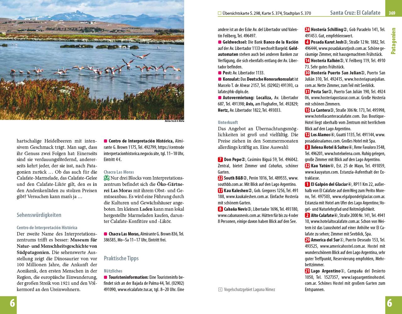 Beispielinhalt (Bild) Reise Know-How Reiseführer Argentinien mit Patagonien und Feuerland