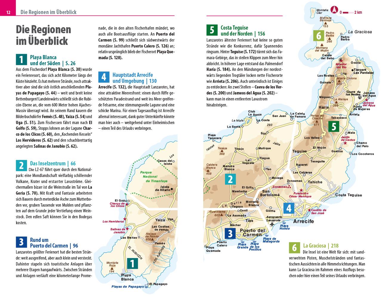 Beispielinhalt (Bild) Reise Know-How Reiseführer Lanzarote