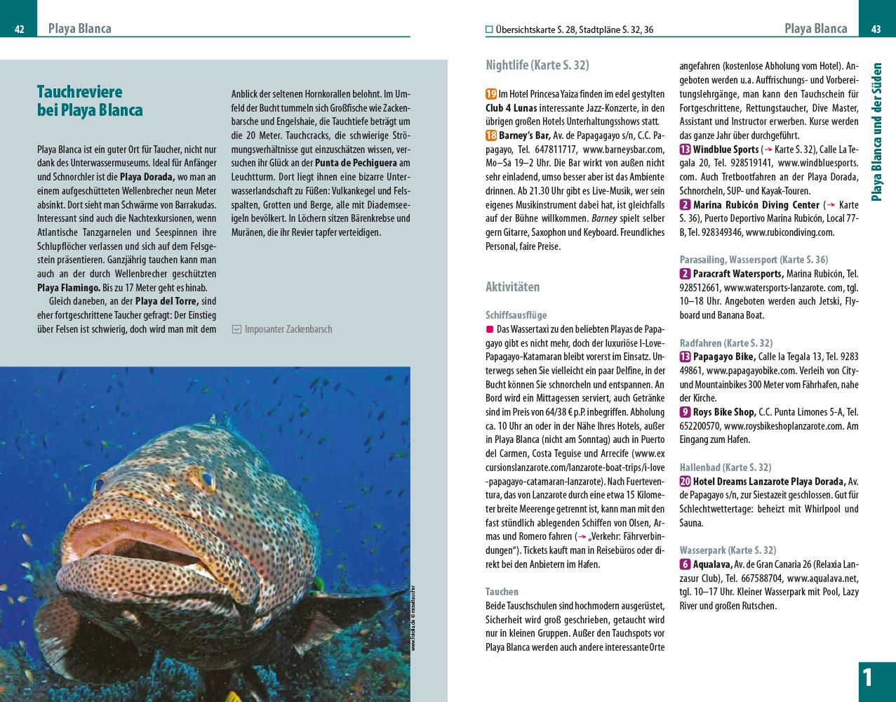 Beispielinhalt (Bild) Reise Know-How Reiseführer Lanzarote