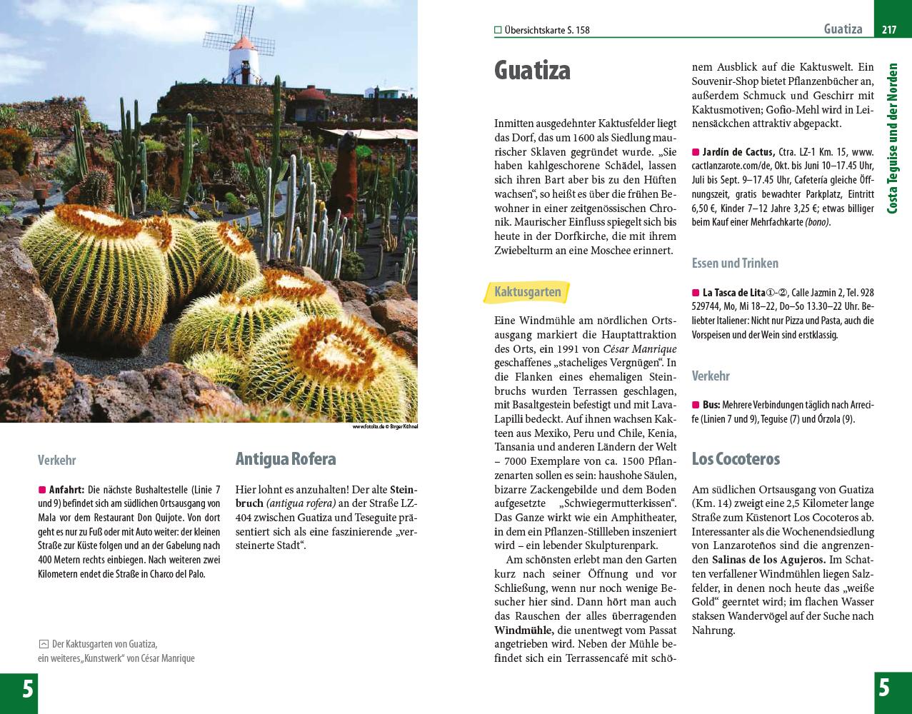 Beispielinhalt (Bild) Reise Know-How Reiseführer Lanzarote