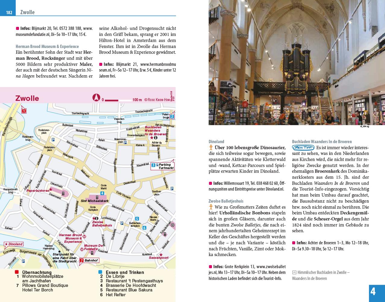 Beispielinhalt (Bild) Reise Know-How Reiseführer Niederlande