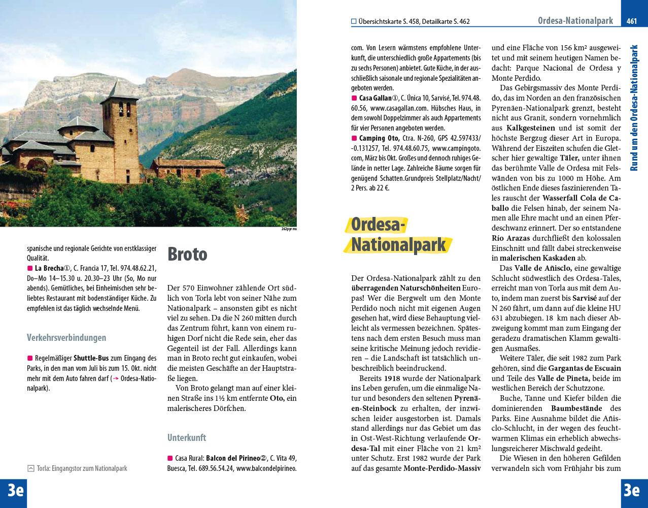 Beispielinhalt (Bild) Reise Know-How Reiseführer Pyrenäen
