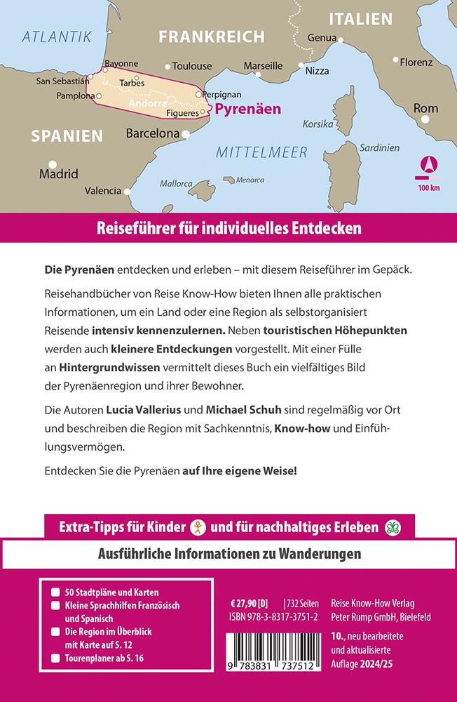 Rückseitencover Reise Know-How Reiseführer Pyrenäen