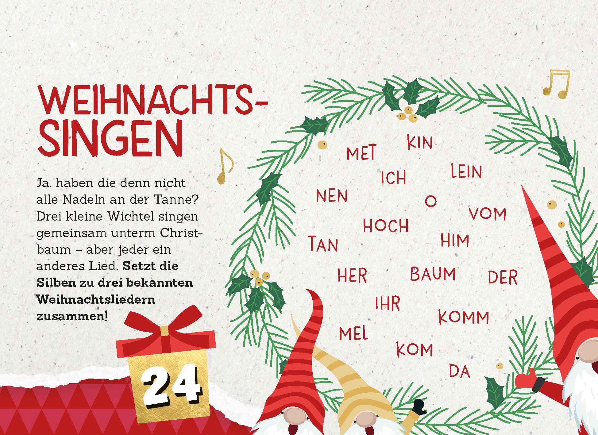 Beispielinhalt (Bild) 24 Wichtel-Rätsel | Advents-Rätselspaß mit den Wichteln
