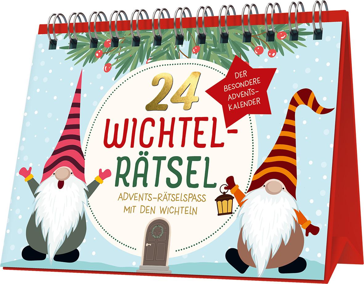 Vorderes Coverbild 24 Wichtel-Rätsel | Advents-Rätselspaß mit den Wichteln