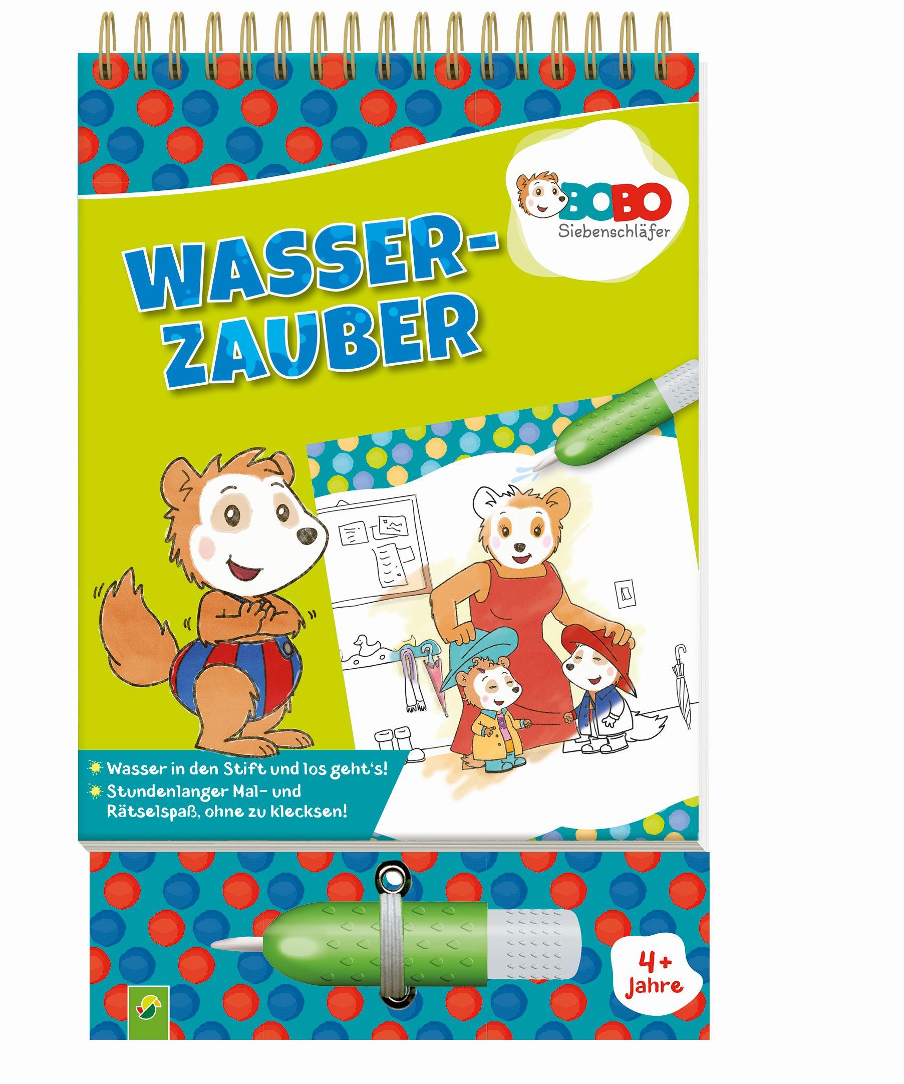Vorderes Coverbild Bobo Siebenschläfer Wasserzauber: Einfach mit Wasser malen!
