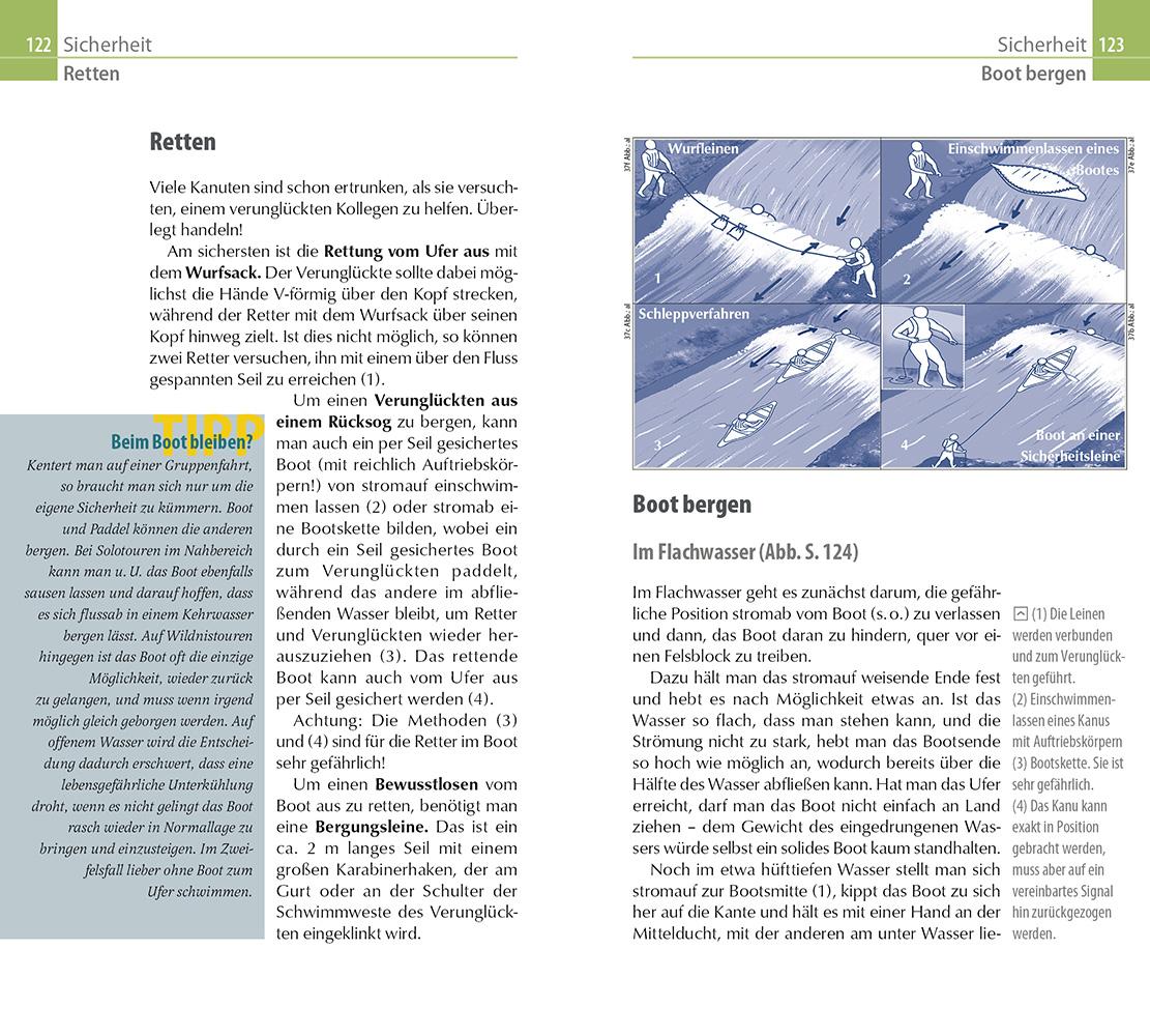 Beispielinhalt (Bild) Reise Know-How Kanu-Handbuch