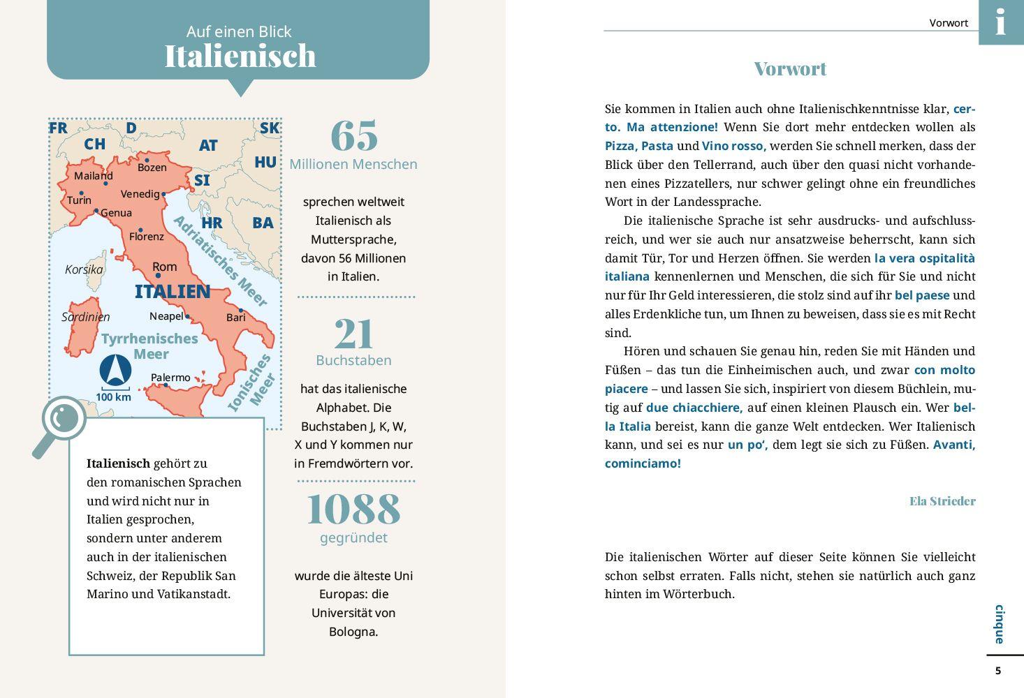 Beispielinhalt (Bild) Reise Know-How Sprachführer Italienisch - Wort für Wort