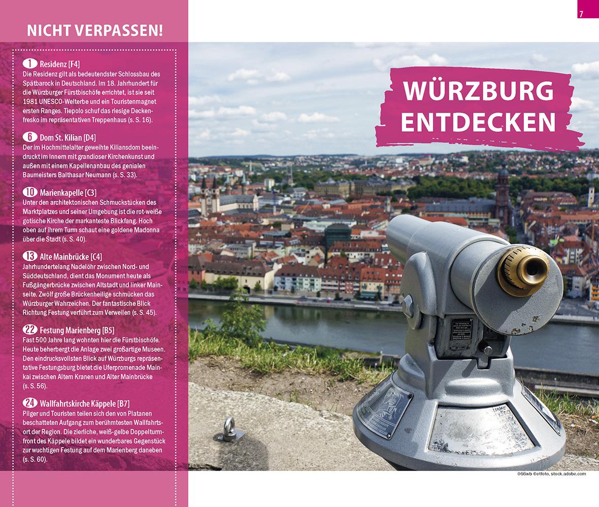 Beispielinhalt (Bild) Reise Know-How CityTrip Würzburg