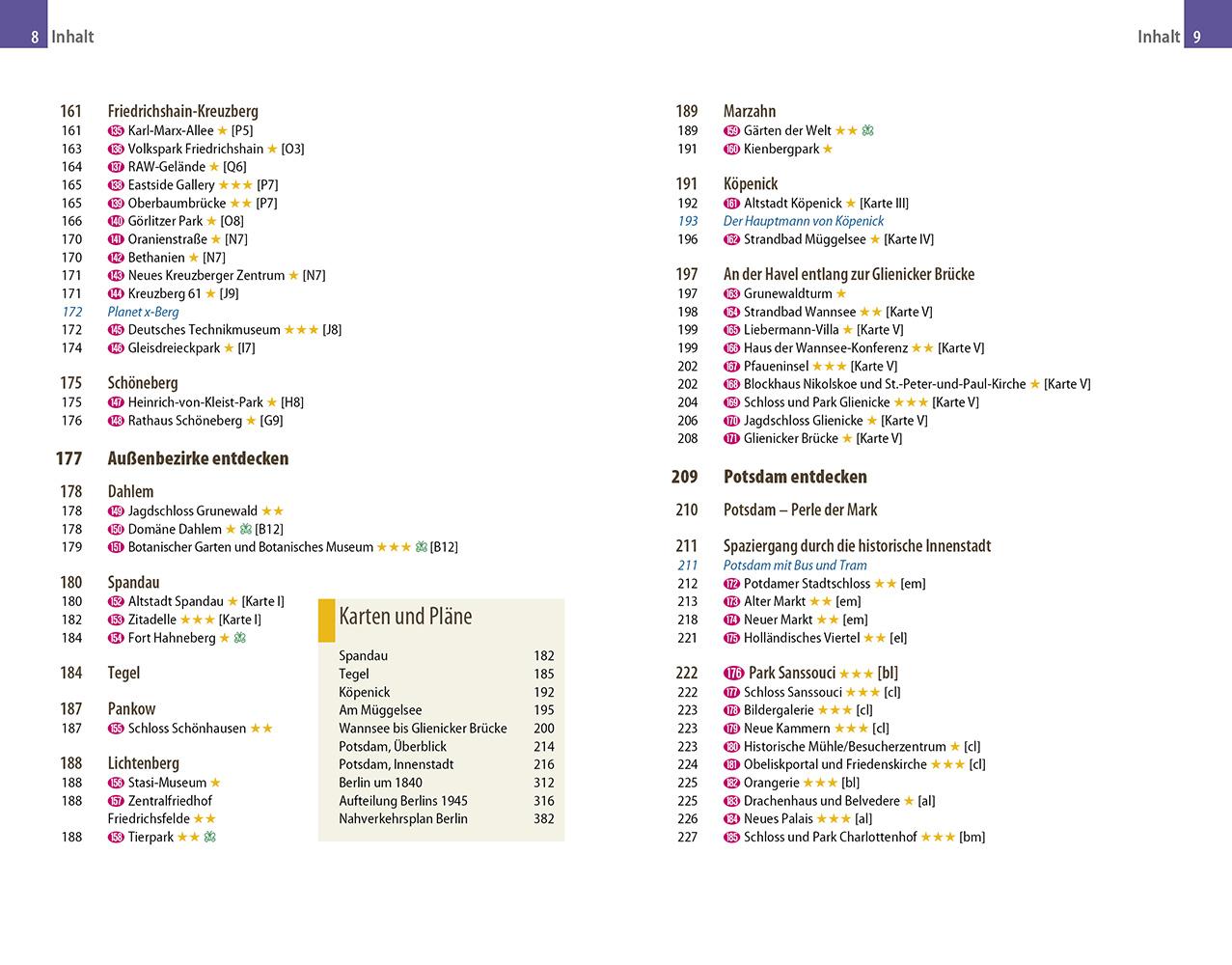 Beispielinhalt (Bild) Reise Know-How Reiseführer Berlin mit Potsdam (CityTrip PLUS)