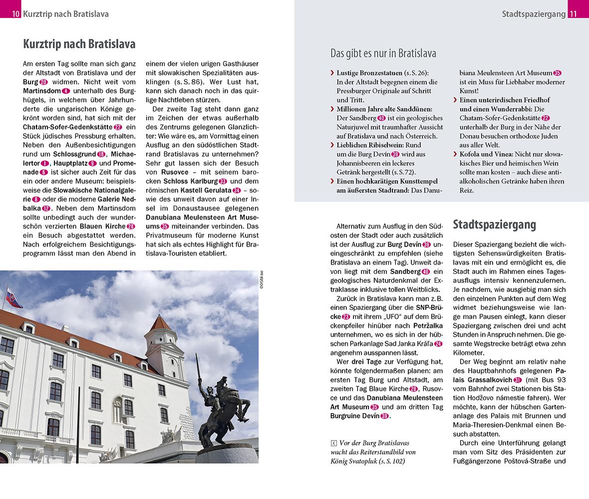 Beispielinhalt (Bild) Reise Know-How CityTrip Bratislava / Pressburg