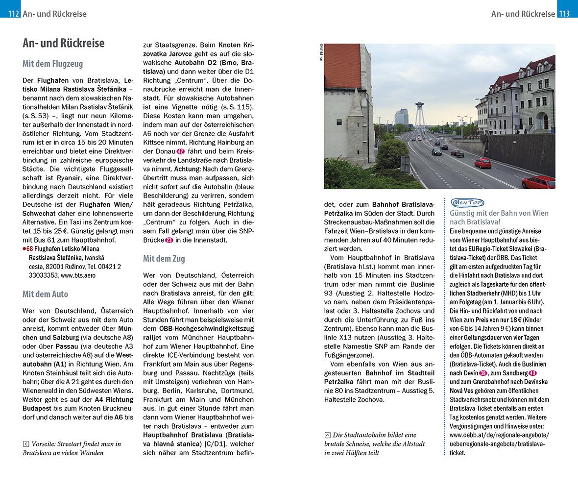Beispielinhalt (Bild) Reise Know-How CityTrip Bratislava / Pressburg