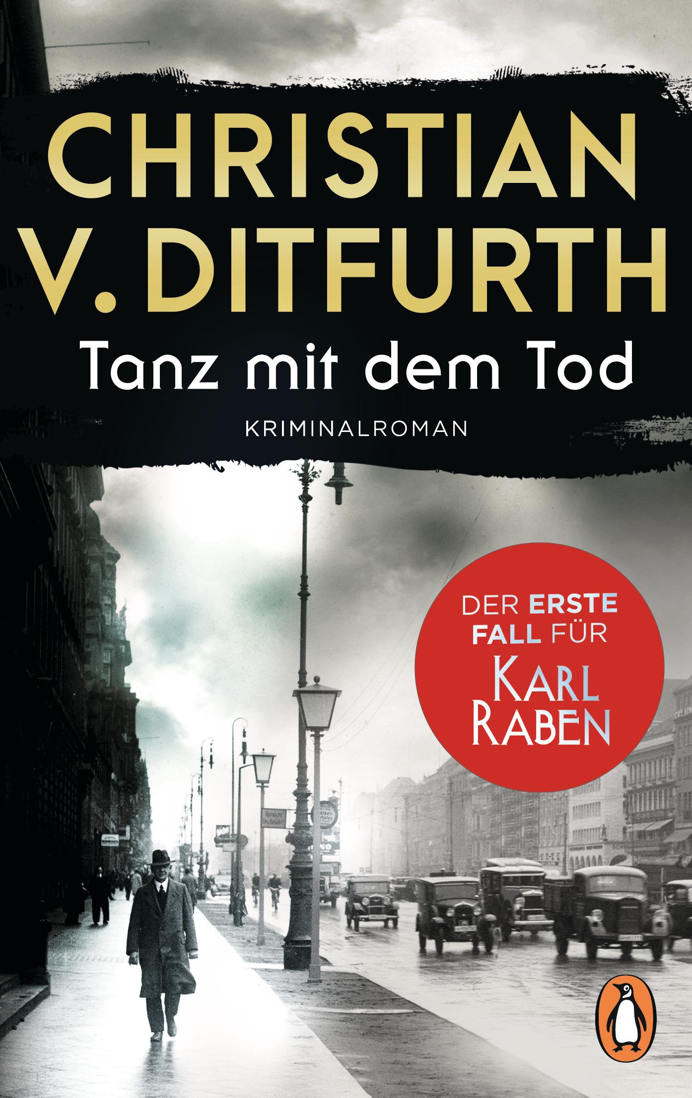 Vorderes Coverbild Tanz mit dem Tod. Der erste Fall für Karl Raben
