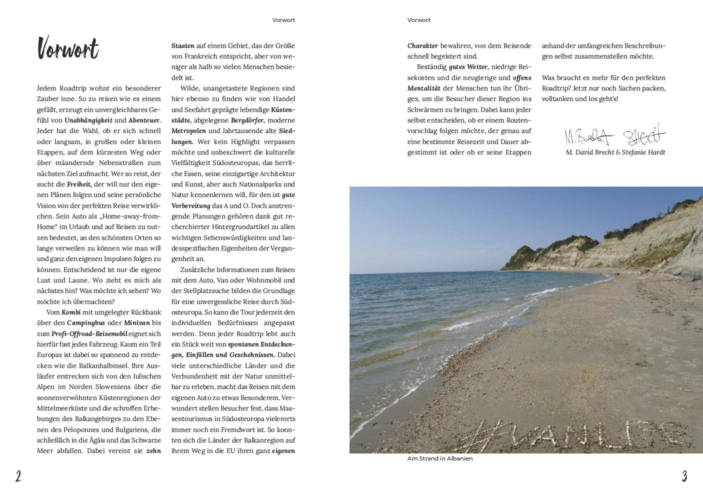 Beispielinhalt (Bild) Reise Know-How Roadtrip Handbuch Balkan-Halbinsel