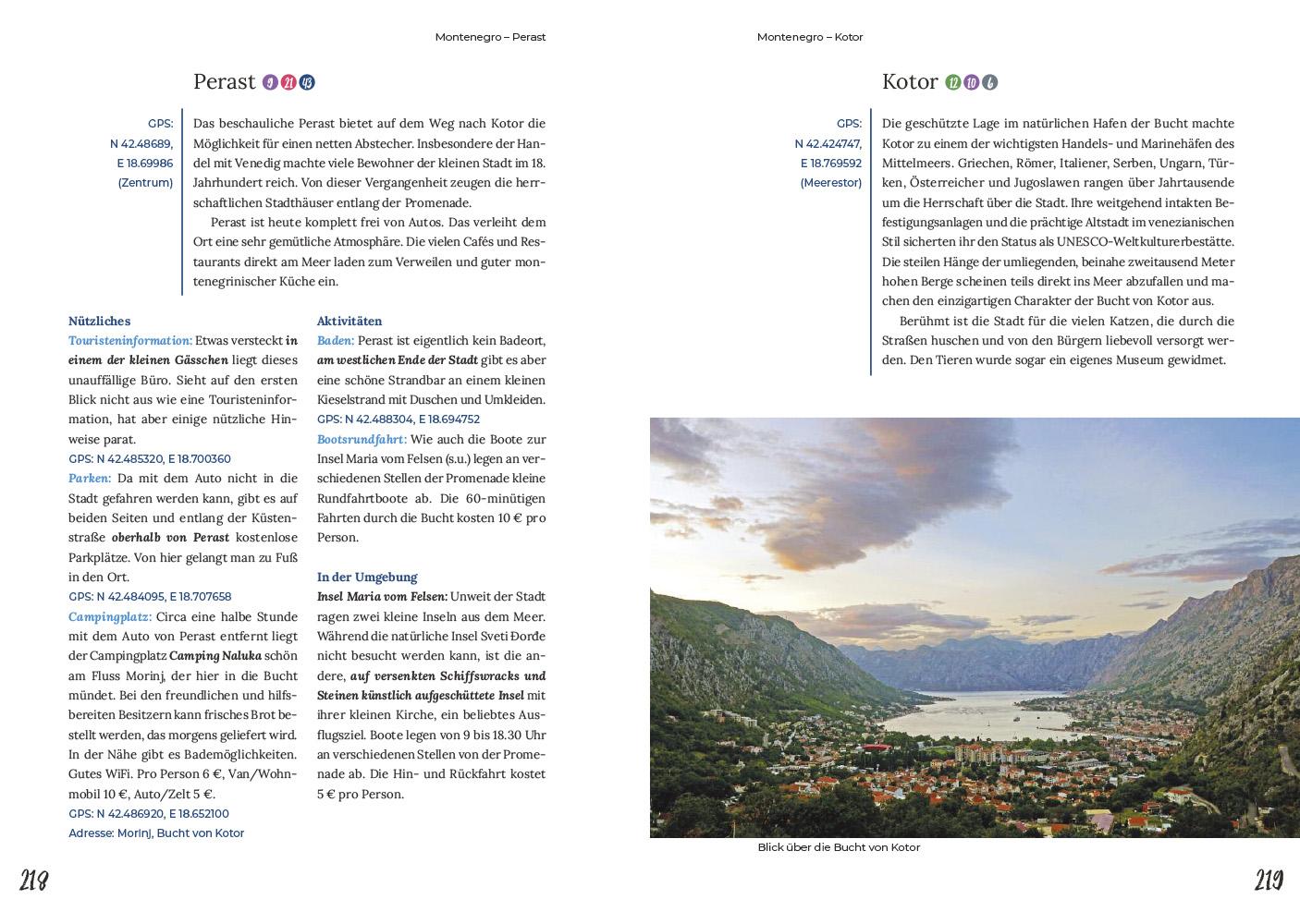 Beispielinhalt (Bild) Reise Know-How Roadtrip Handbuch Balkan-Halbinsel
