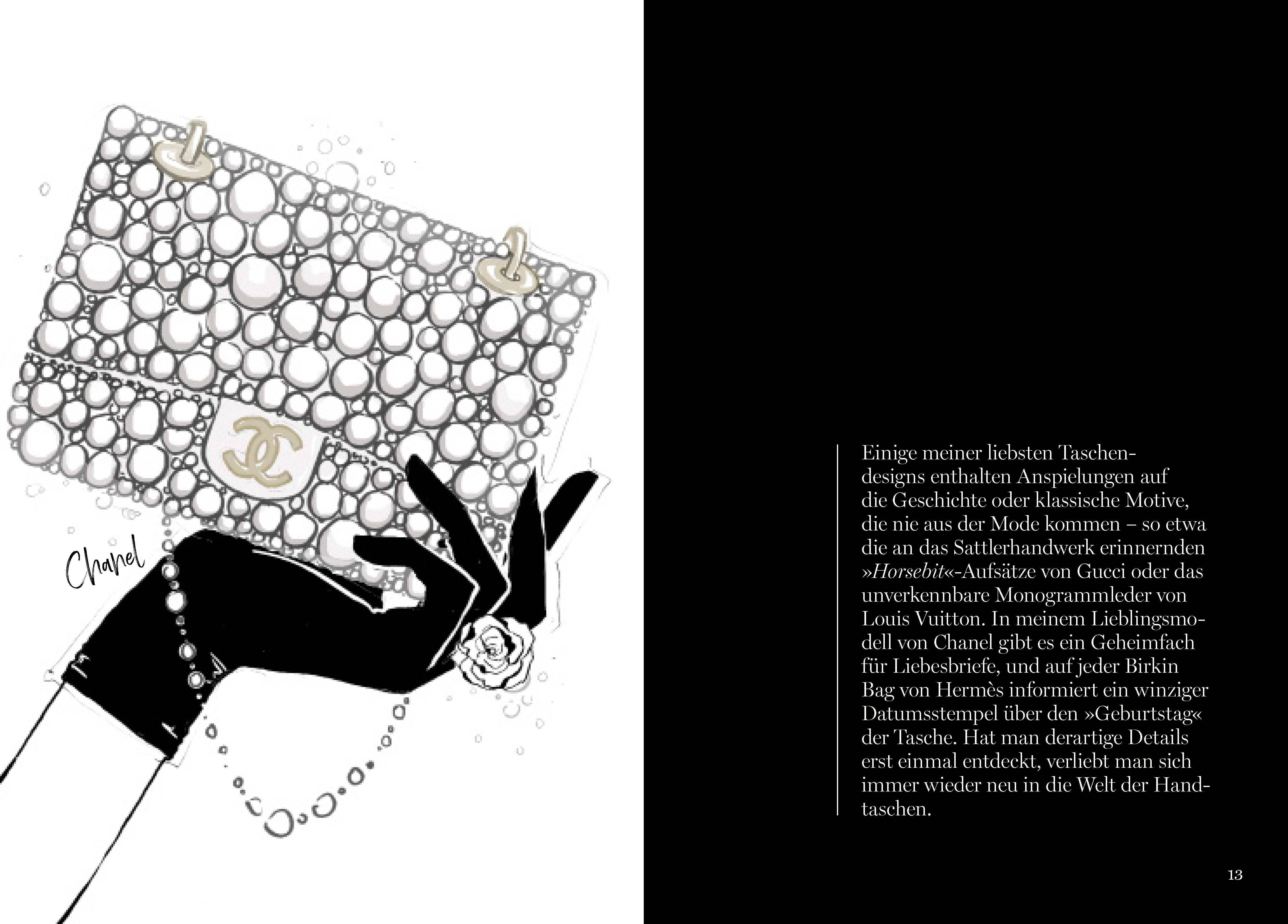 Beispielinhalt (Bild) Die Handtasche - Eine illustrierte Hommage an einen Modeklassiker