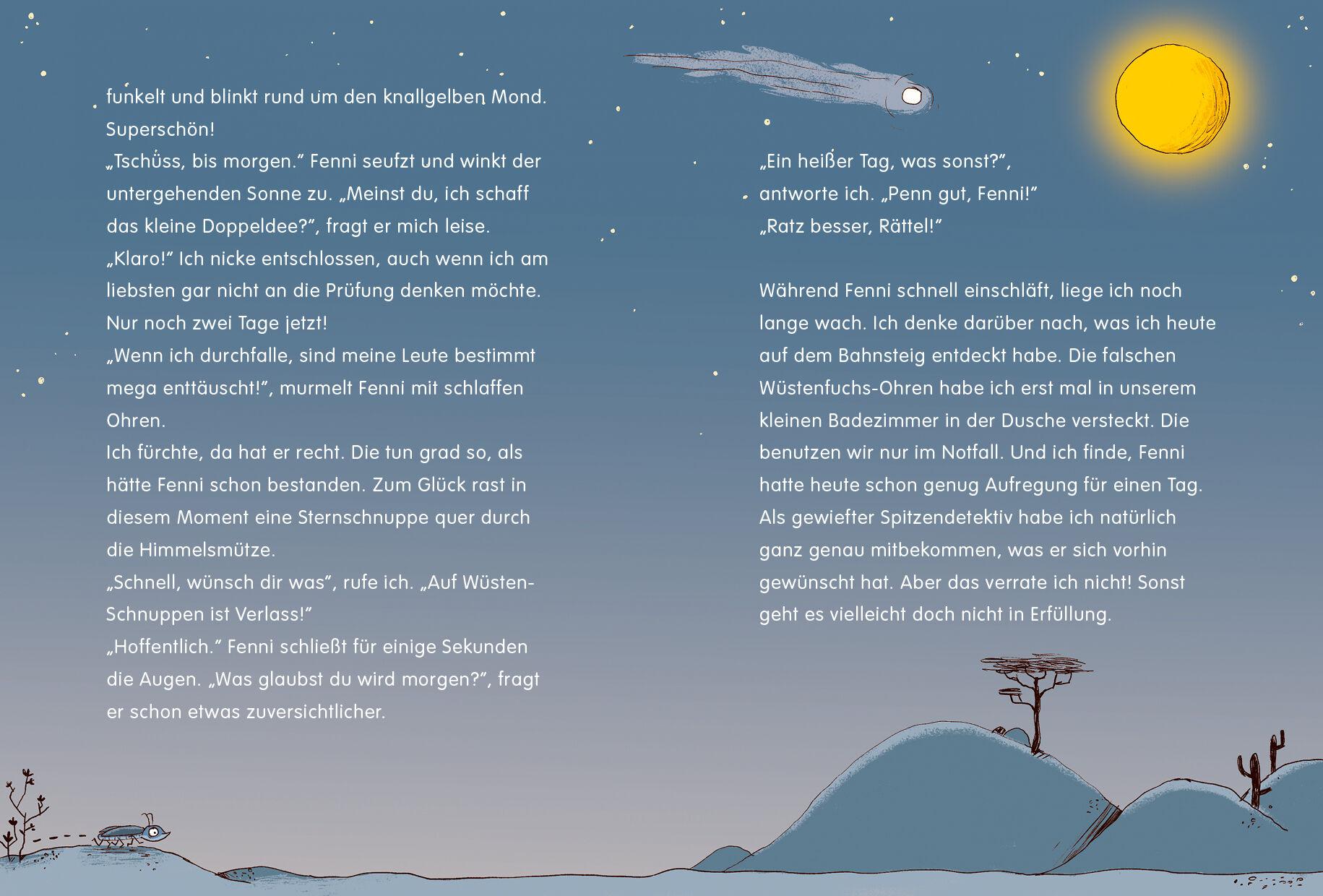 Beispielinhalt (Bild) Roger Rättel und die heißeste Detektivschule der Welt