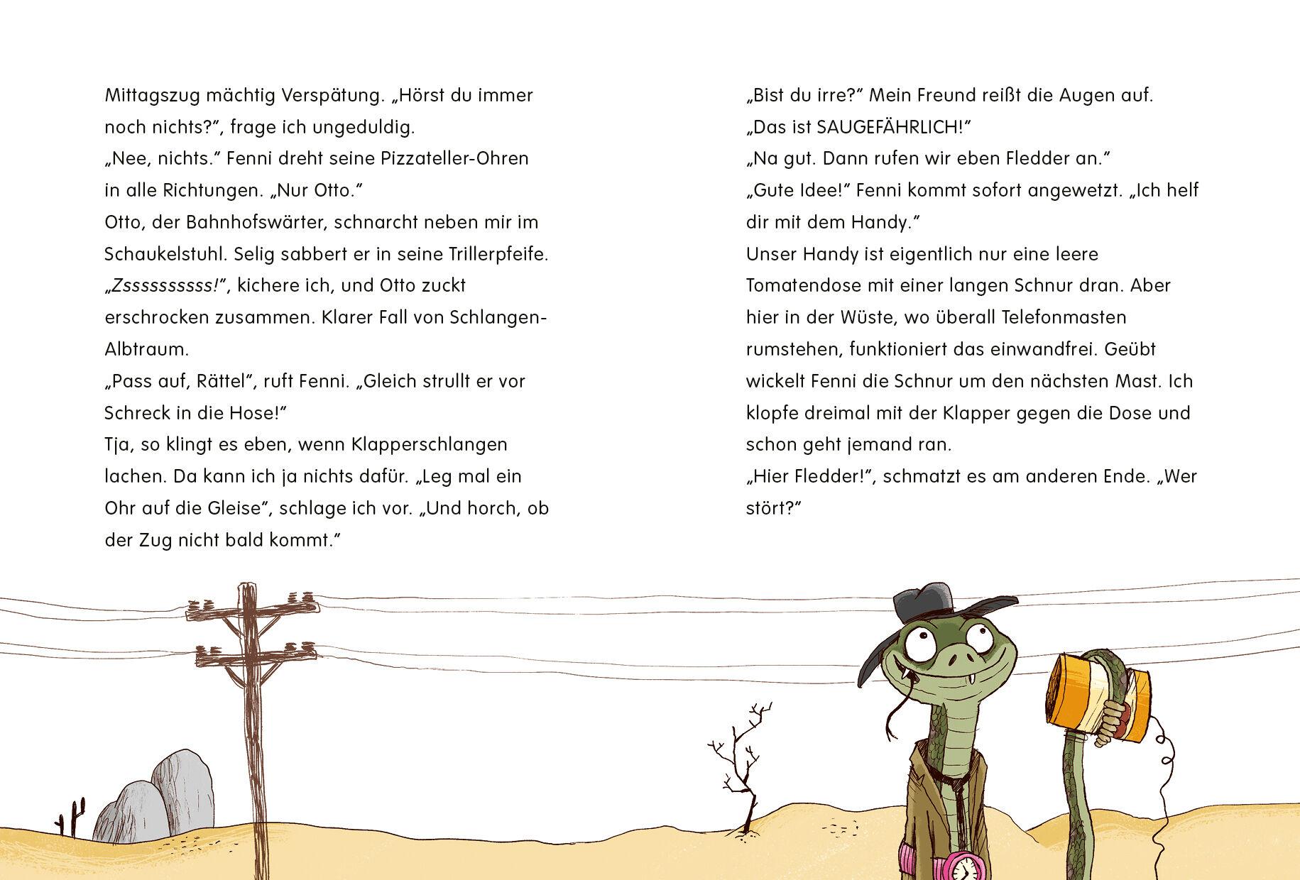 Beispielinhalt (Bild) Roger Rättel und die heißeste Detektivschule der Welt