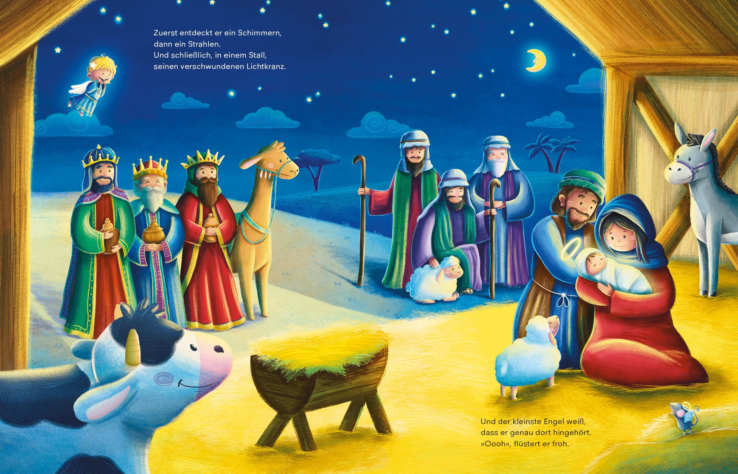Beispielinhalt (Bild) Ein kleiner Engel sorgt für Weihnachtswirbel