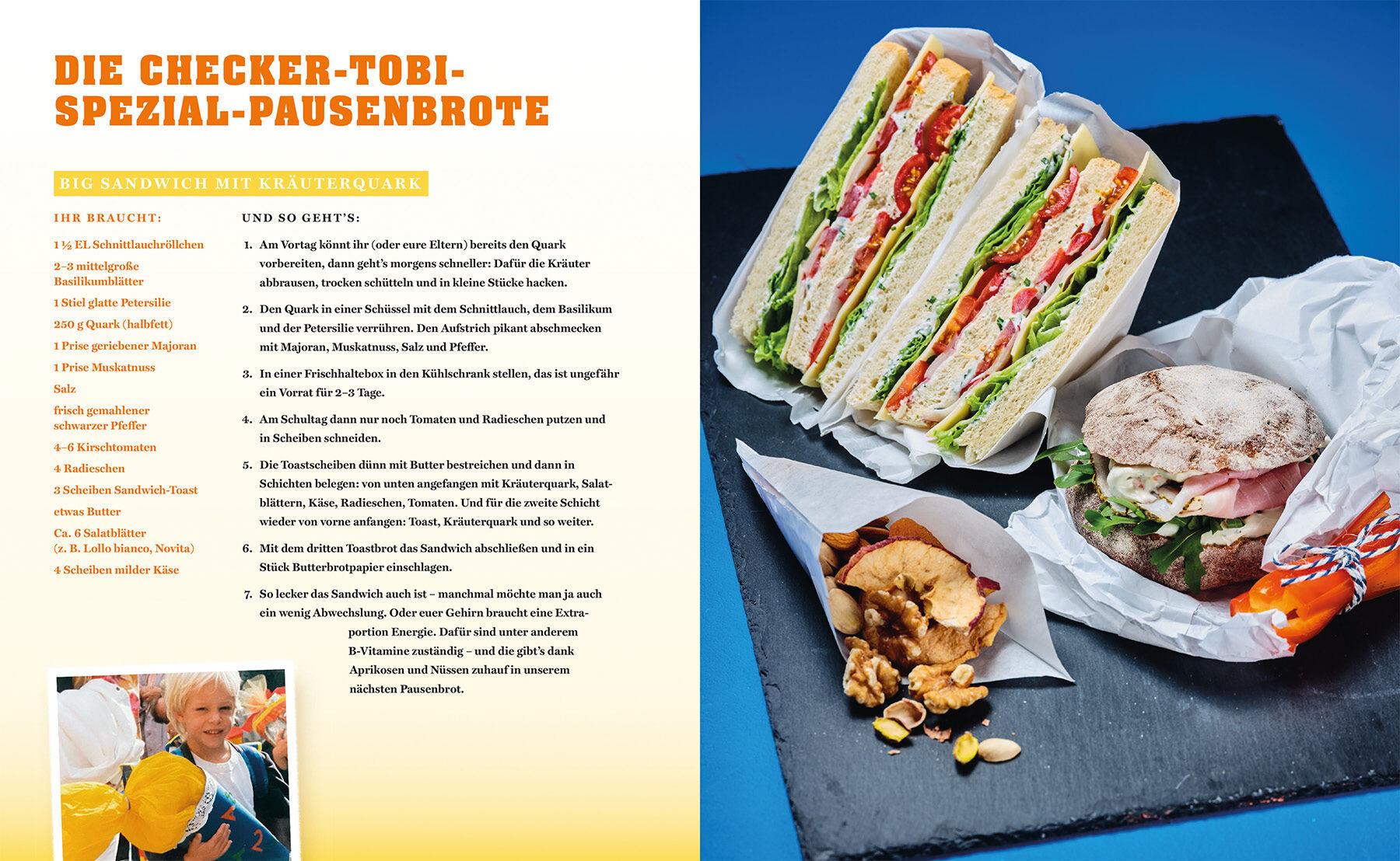 Beispielinhalt (Bild) Kocht mit Checker Tobi  - Meine Lieblingsgerichte, Mitmach-Checks und Checker-Fragen rund ums Essen