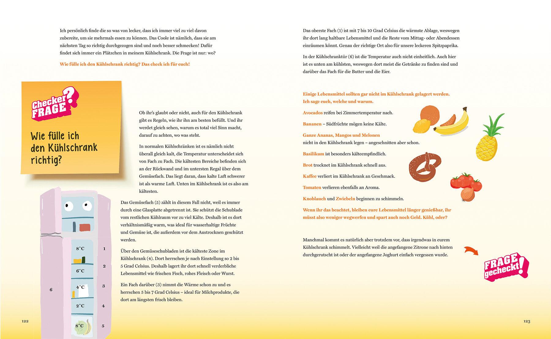 Beispielinhalt (Bild) Kocht mit Checker Tobi  - Meine Lieblingsgerichte, Mitmach-Checks und Checker-Fragen rund ums Essen