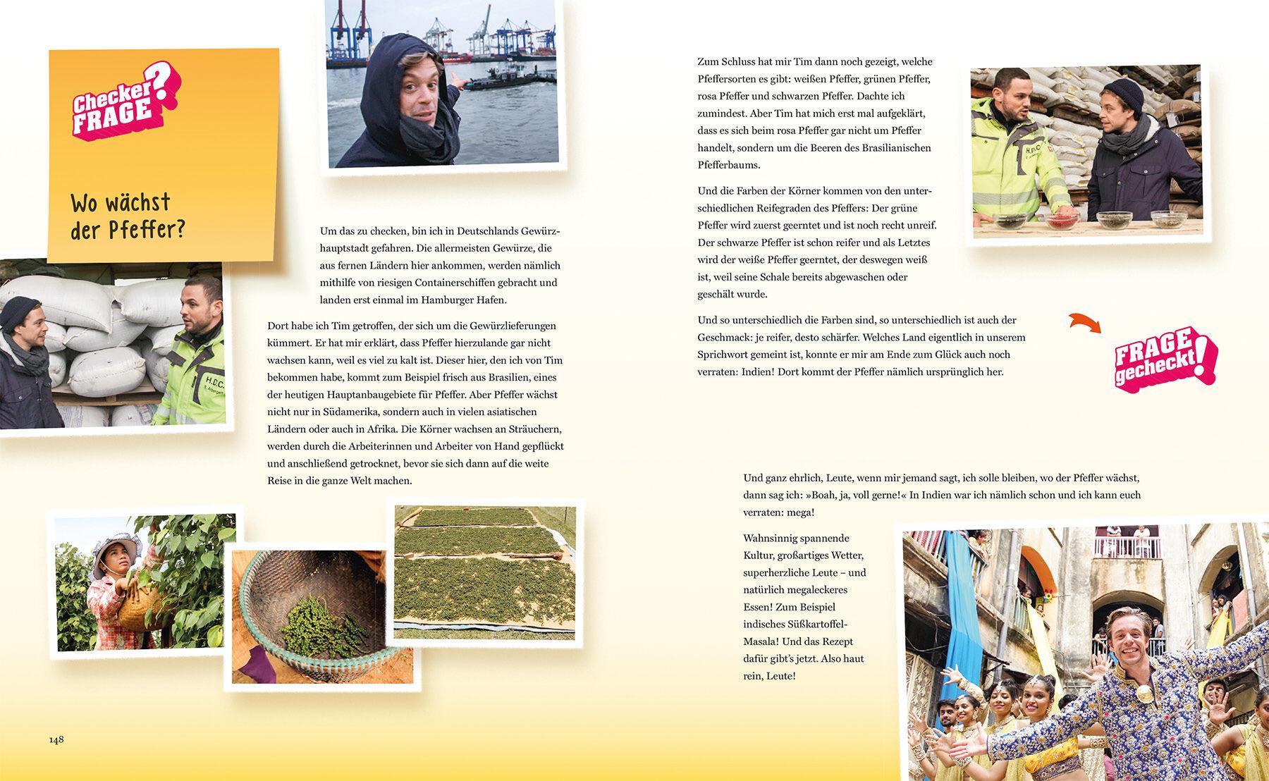 Beispielinhalt (Bild) Kocht mit Checker Tobi  - Meine Lieblingsgerichte, Mitmach-Checks und Checker-Fragen rund ums Essen