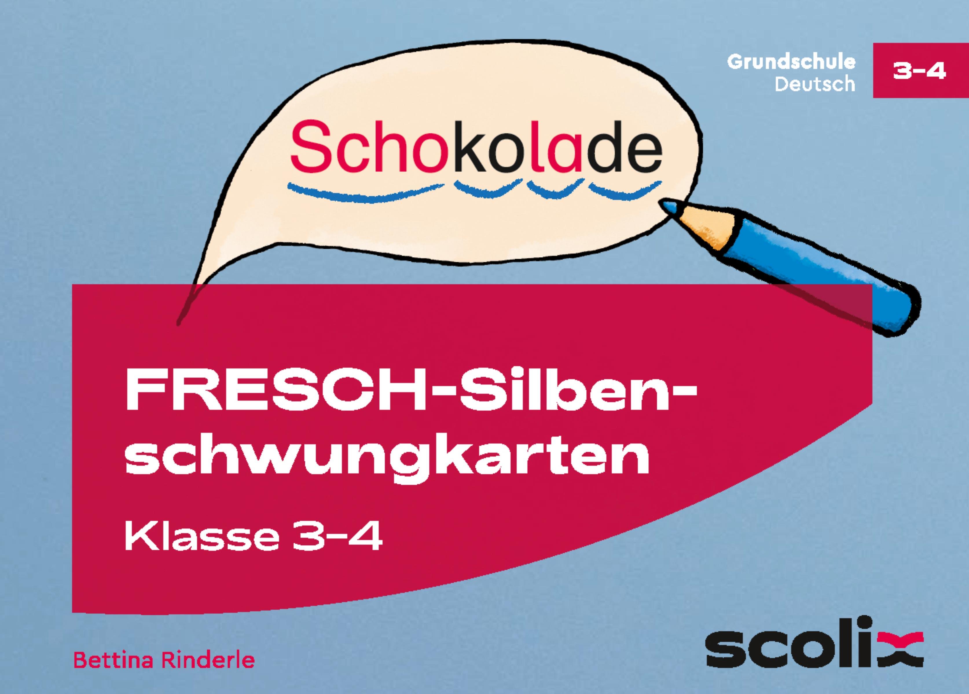 Vorderes Coverbild FRESCH-Silbenschwungkarten Klasse 3 und 4