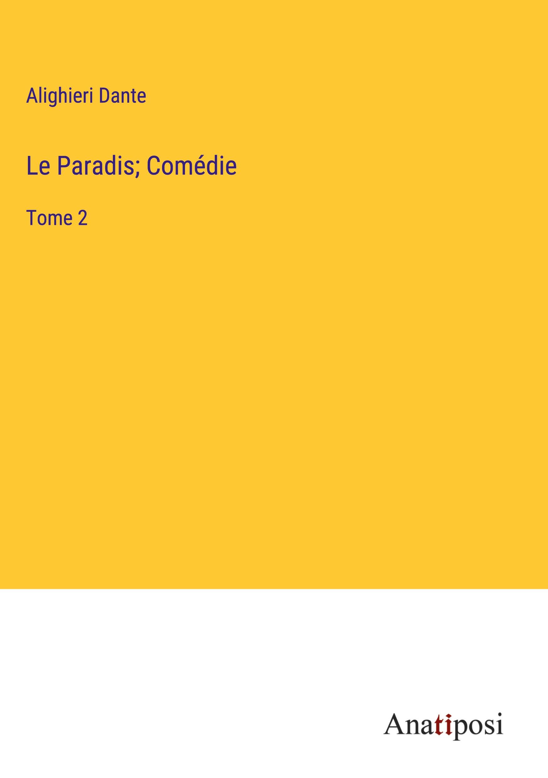 Vorderes Coverbild Le Paradis; Comédie