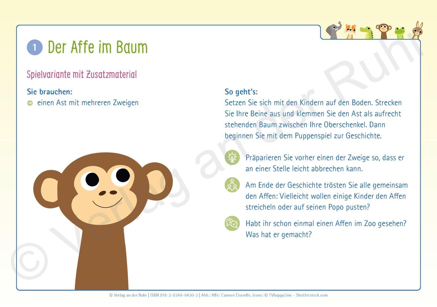 Beispielinhalt (Bild) Fingerpuppen-Geschichten für die Kleinsten