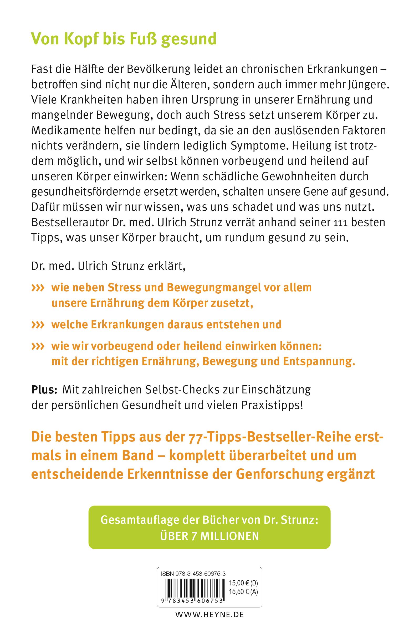 Beispielinhalt (Bild) 111 Tipps für einen gesunden Körper