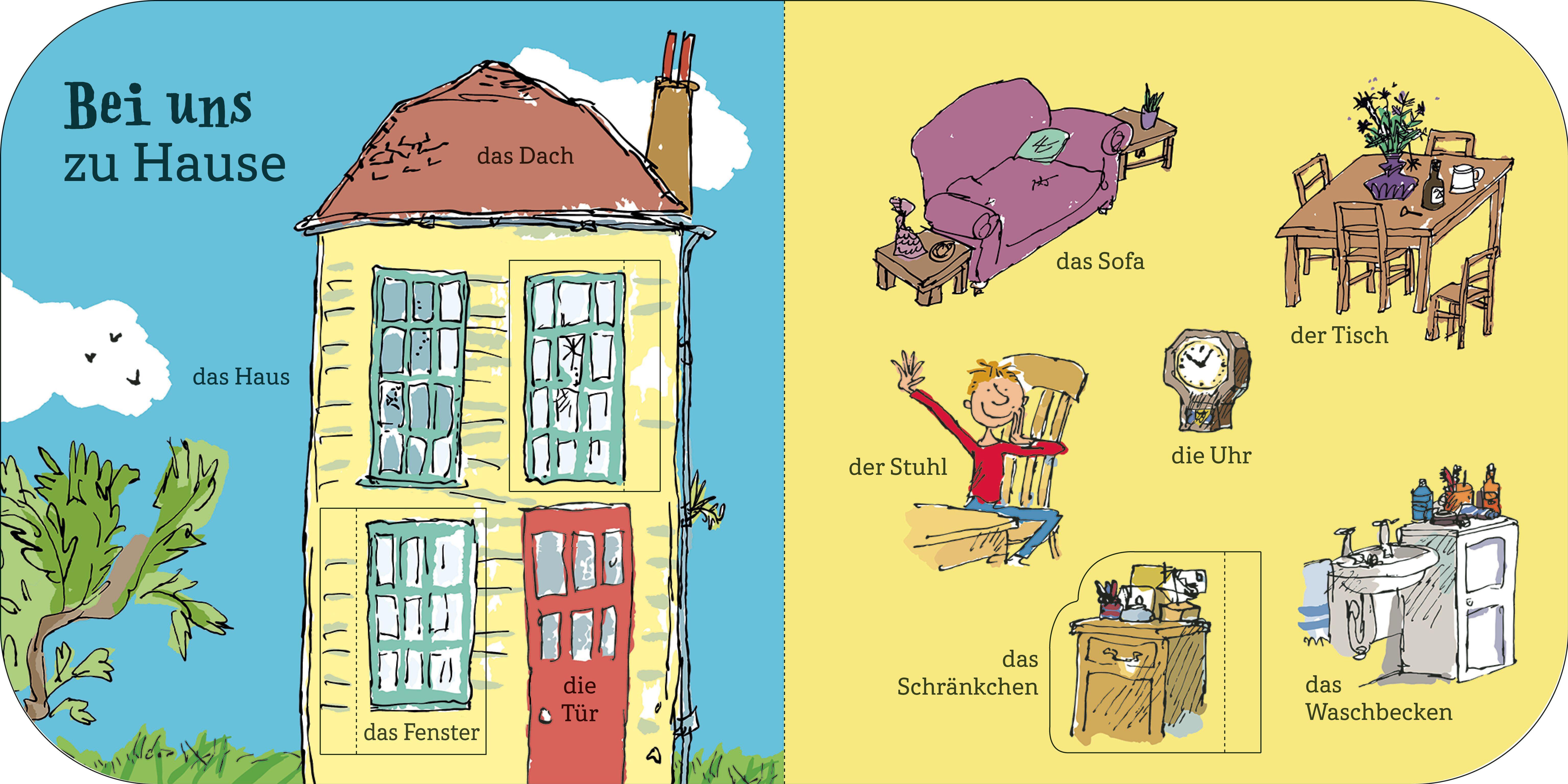 Beispielinhalt (Bild) Roald Dahl - 100 erste Wörter