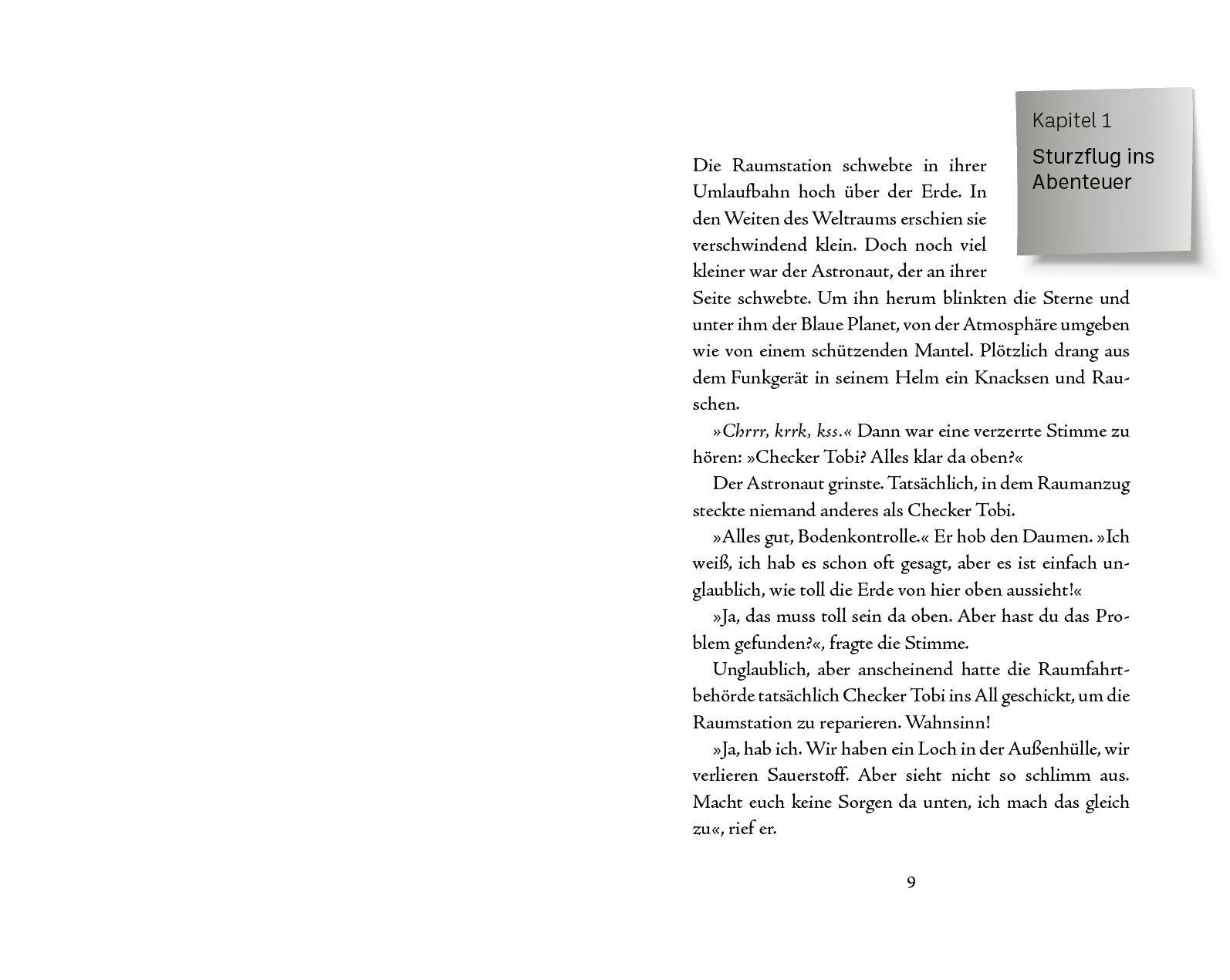 Beispielinhalt (Bild) Checker Tobi und die Reise zu den fliegenden Flüssen - Das Buch zum Film