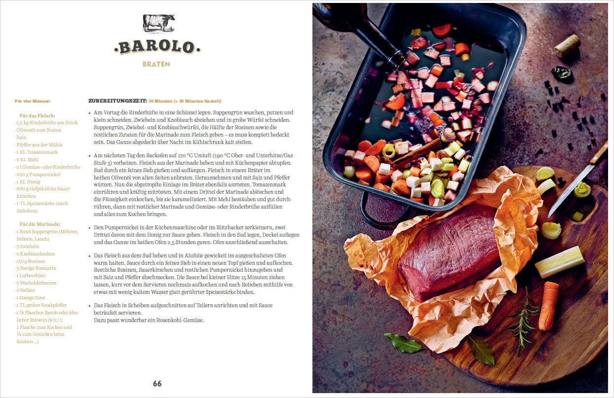 Beispielinhalt (Bild) Kochen für Männer - Über 50 einfache aber raffinierte Rezepte