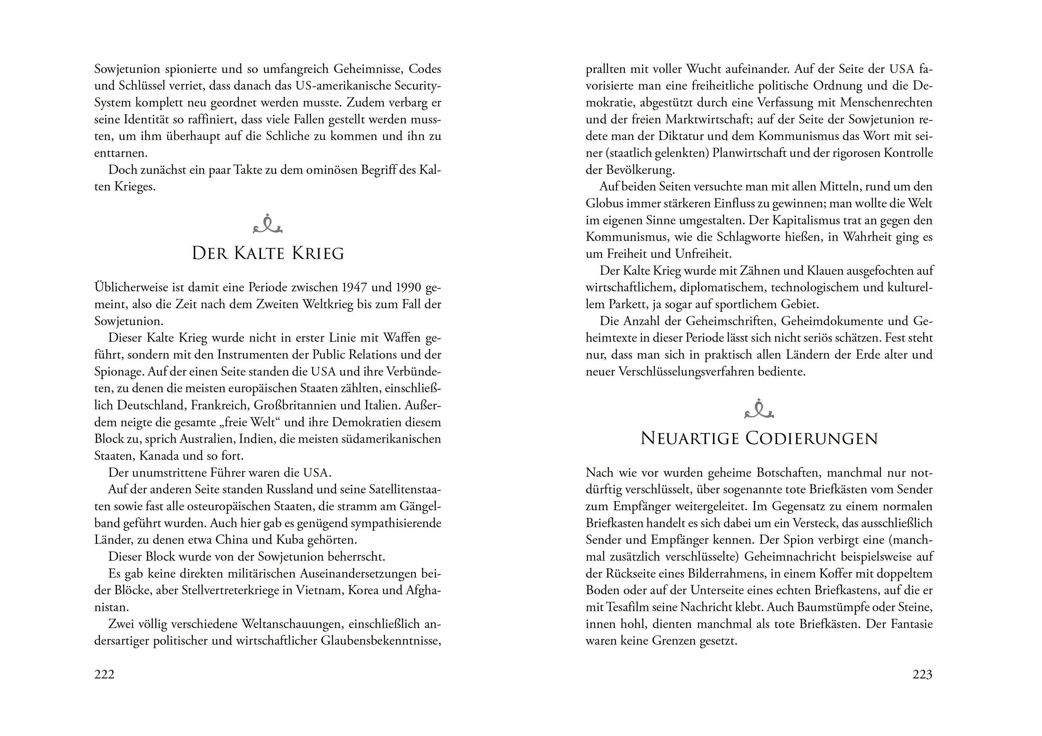 Beispielinhalt (Bild) Geheimschriften. Die verschlüsselte Kommunikation der Geheimdienste, Geheimbünde, Wirtschaft und des organisierten Verbrechens