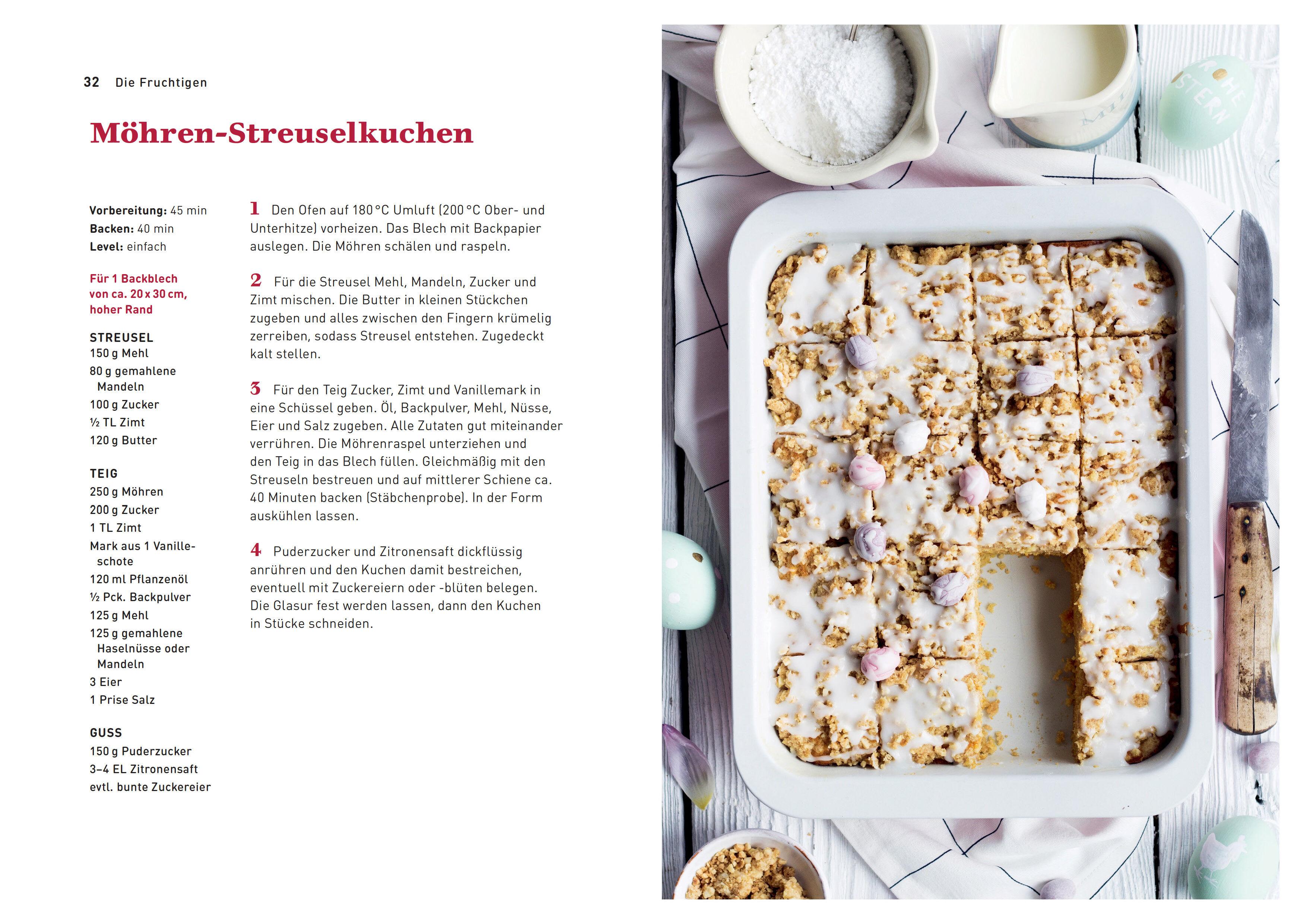 Beispielinhalt (Bild) Kleine Blechkuchen - die besten Backrezepte für kleine Bleche