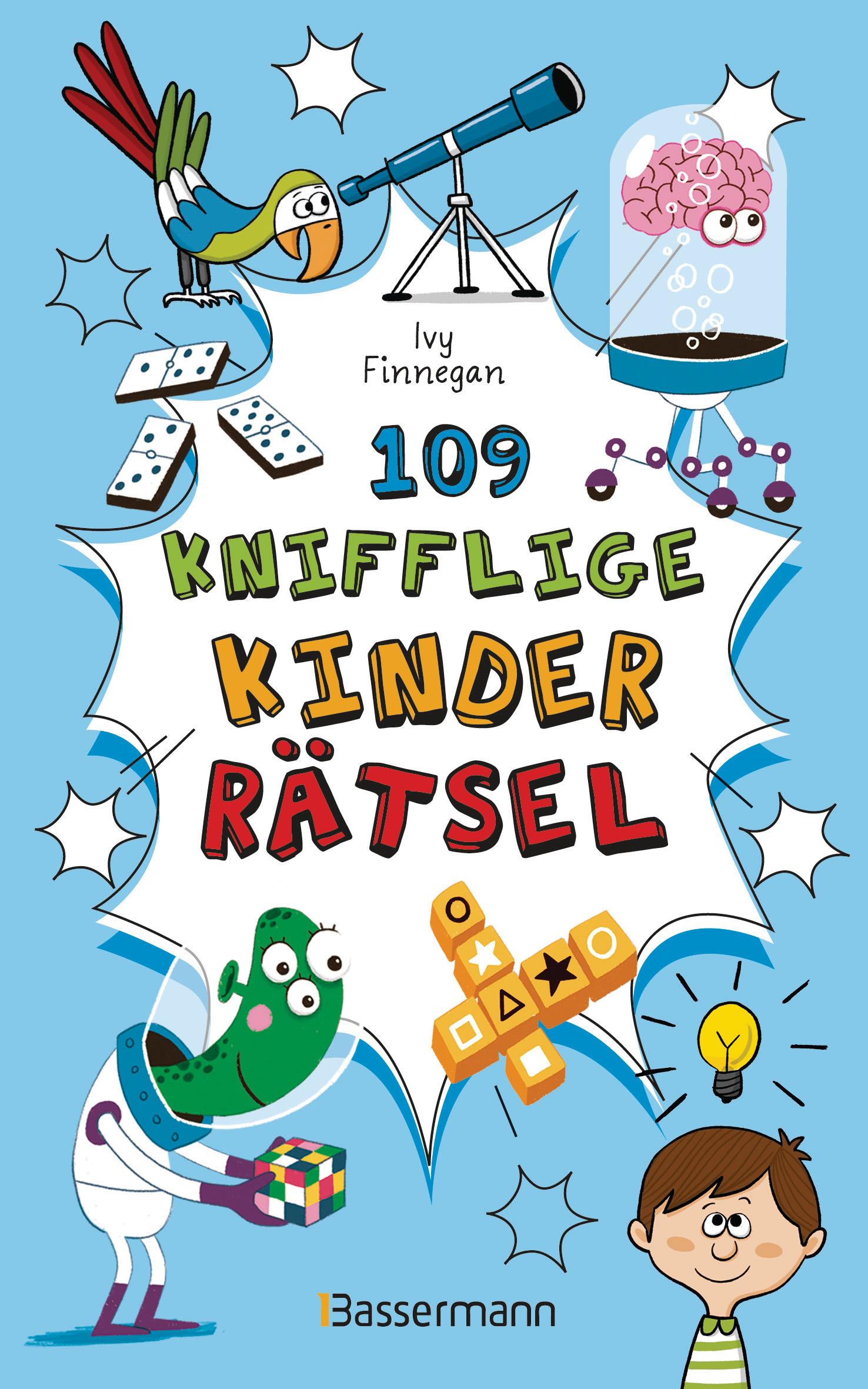Vorderes Coverbild 109 knifflige Kinderrätsel. Ab 8 Jahren
