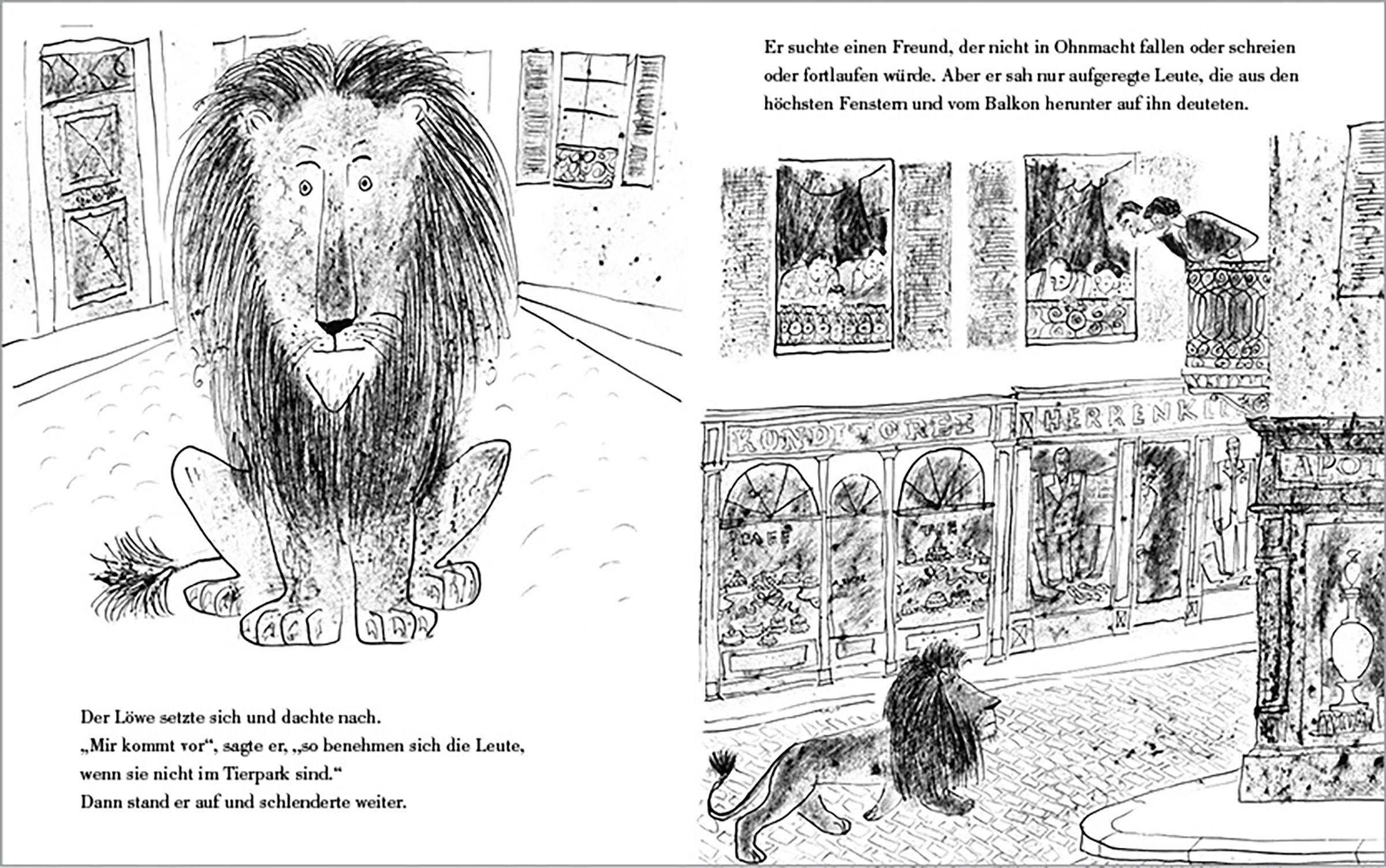 Beispielinhalt (Bild) Der Glückliche Löwe (Pappbilderbuch)