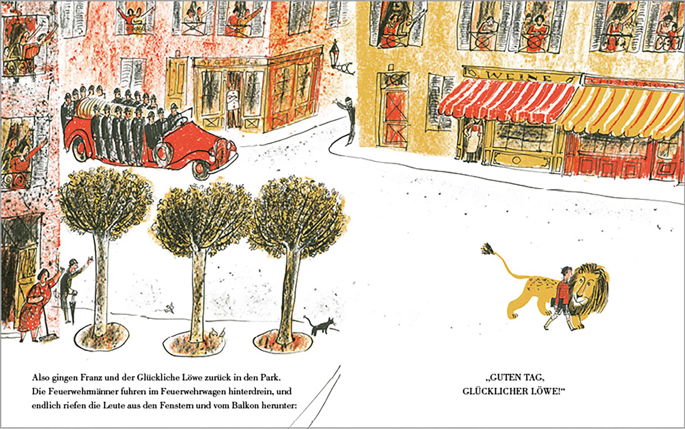 Beispielinhalt (Bild) Der Glückliche Löwe (Pappbilderbuch)