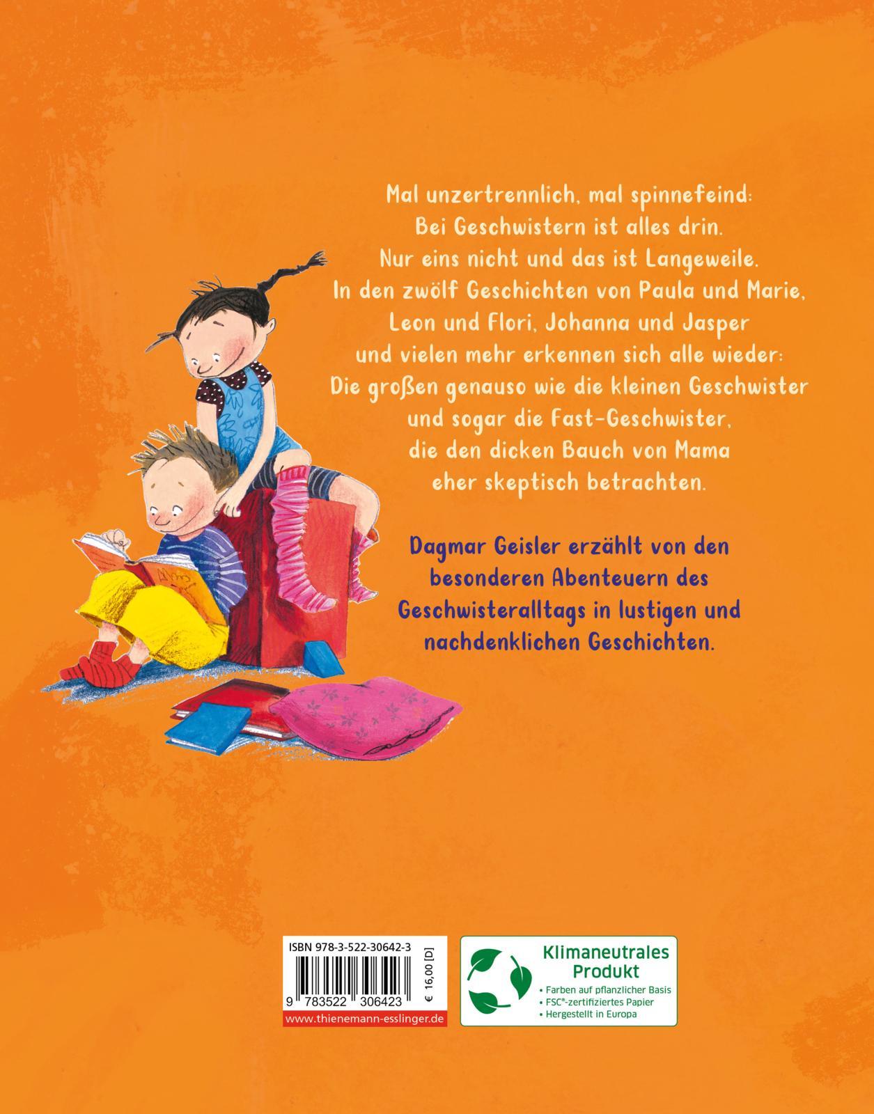Rückseitencover Geschwister sind das Größte