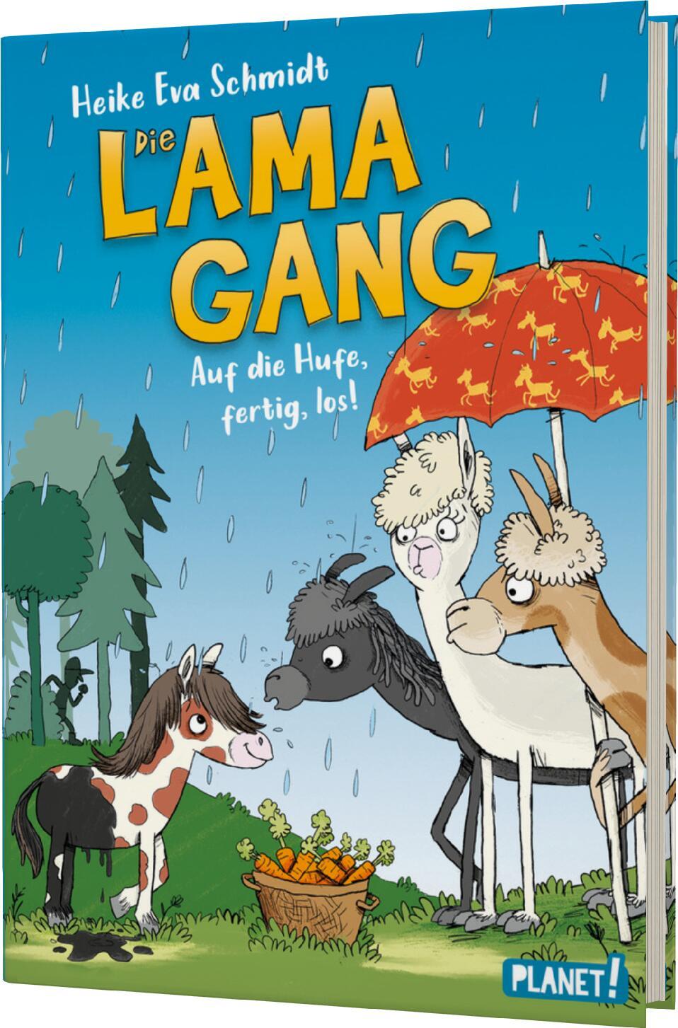 Vorderes Coverbild Die Lama-Gang. Mit Herz & Spucke 4: Auf die Hufe, fertig los!
