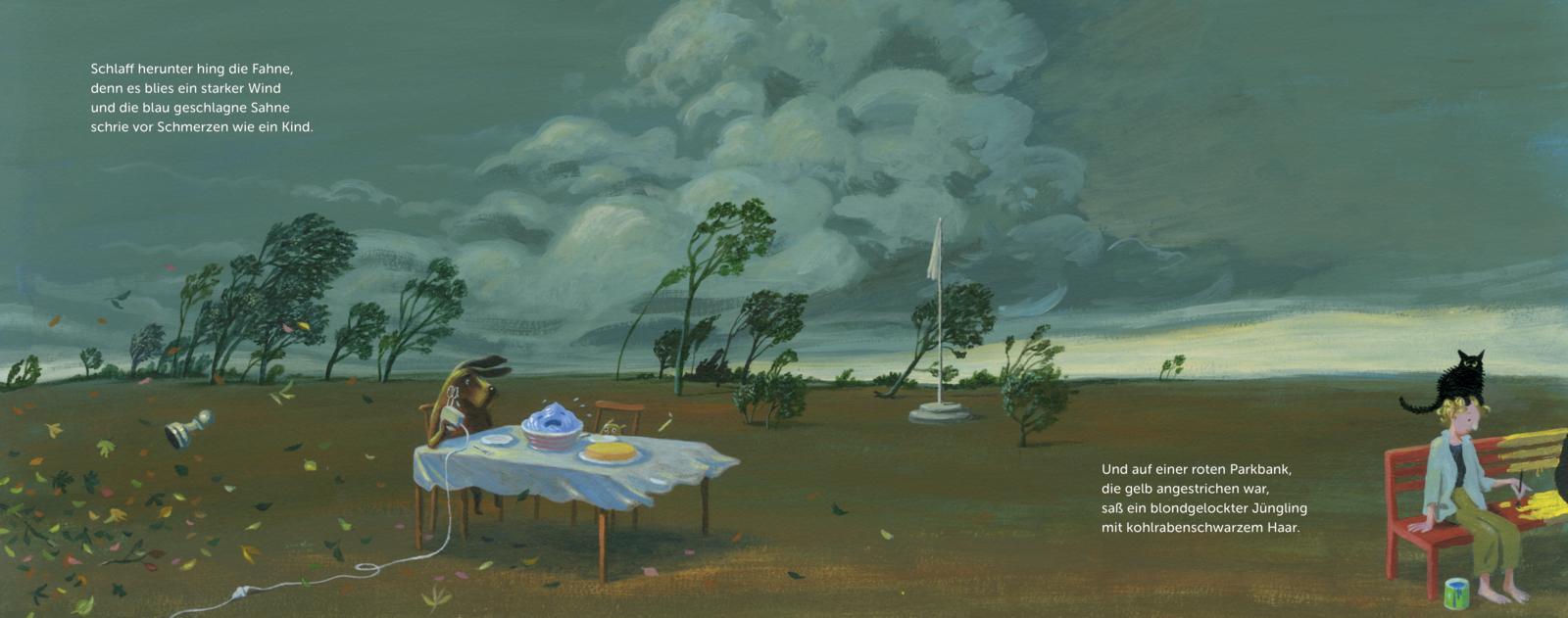 Beispielinhalt (Bild) Dunkel war's, der Mond schien helle