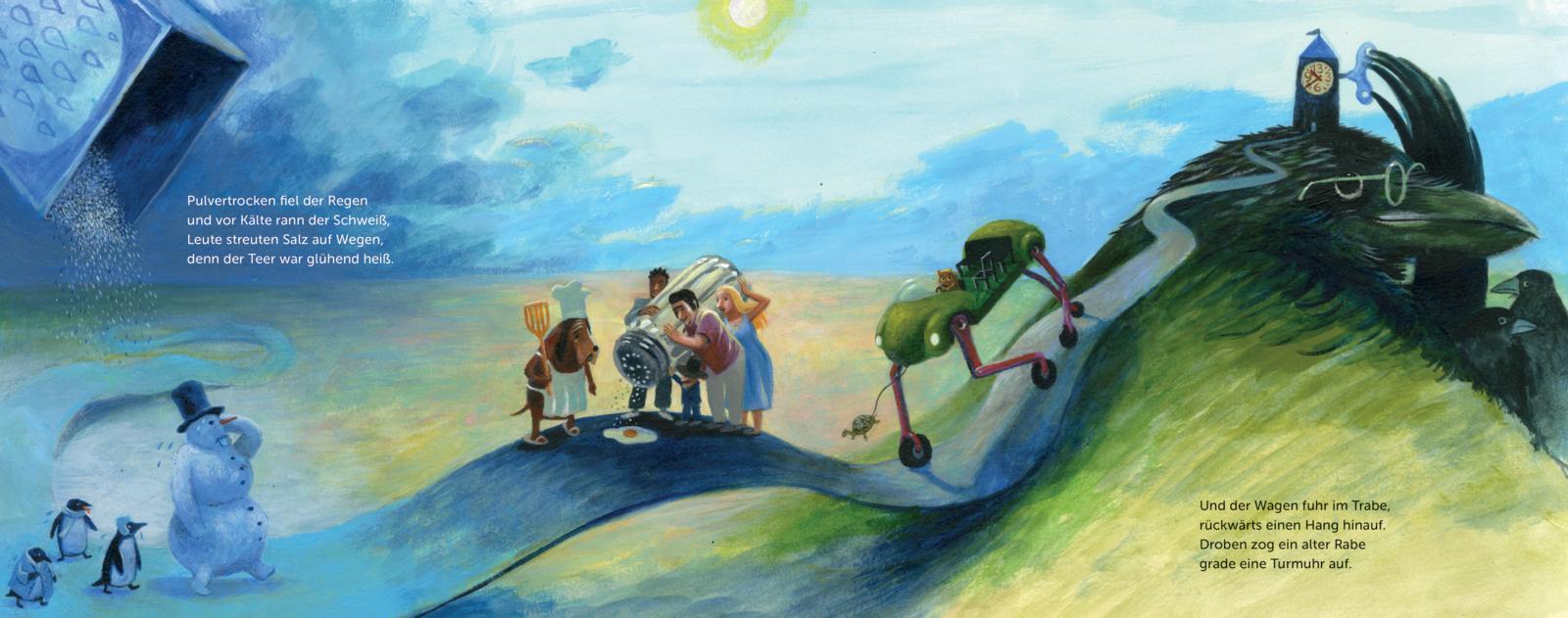 Beispielinhalt (Bild) Dunkel war's, der Mond schien helle