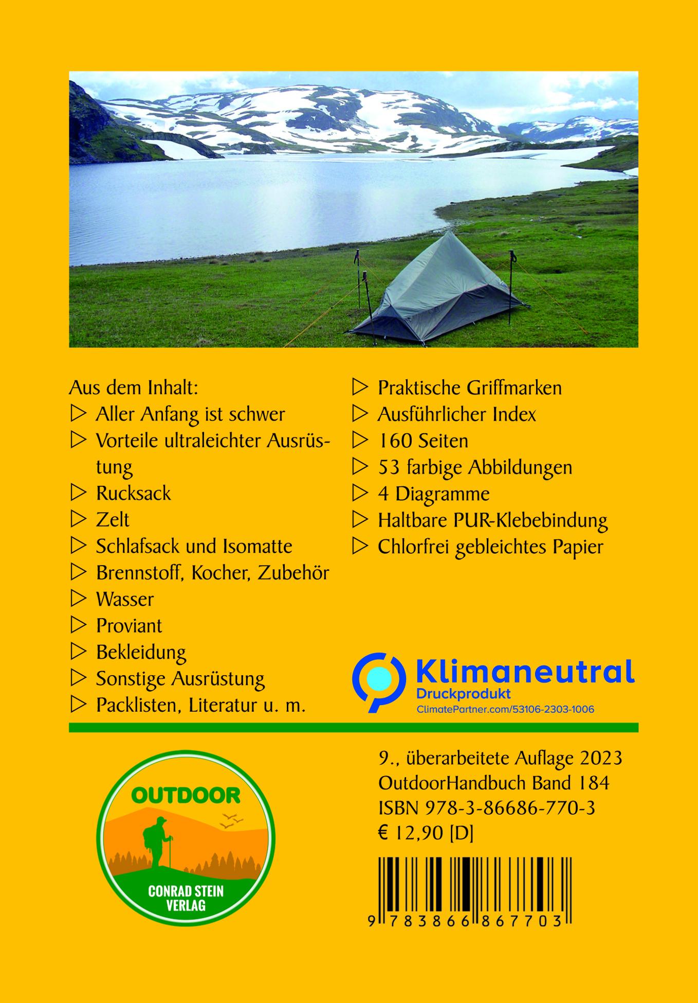 Rückseitencover Trekking ultraleicht