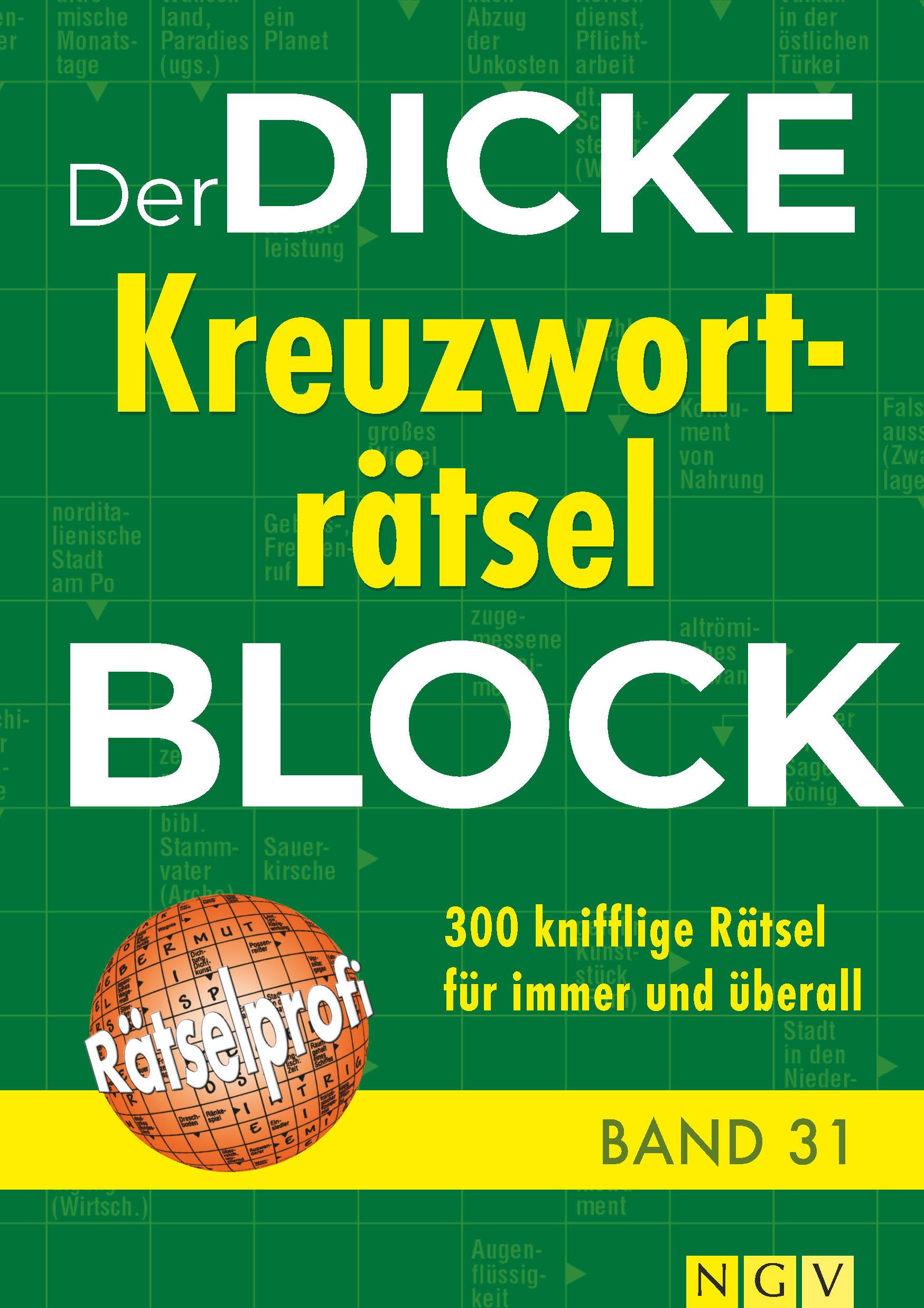 Vorderes Coverbild Der dicke Kreuzworträtsel-Block Band 31