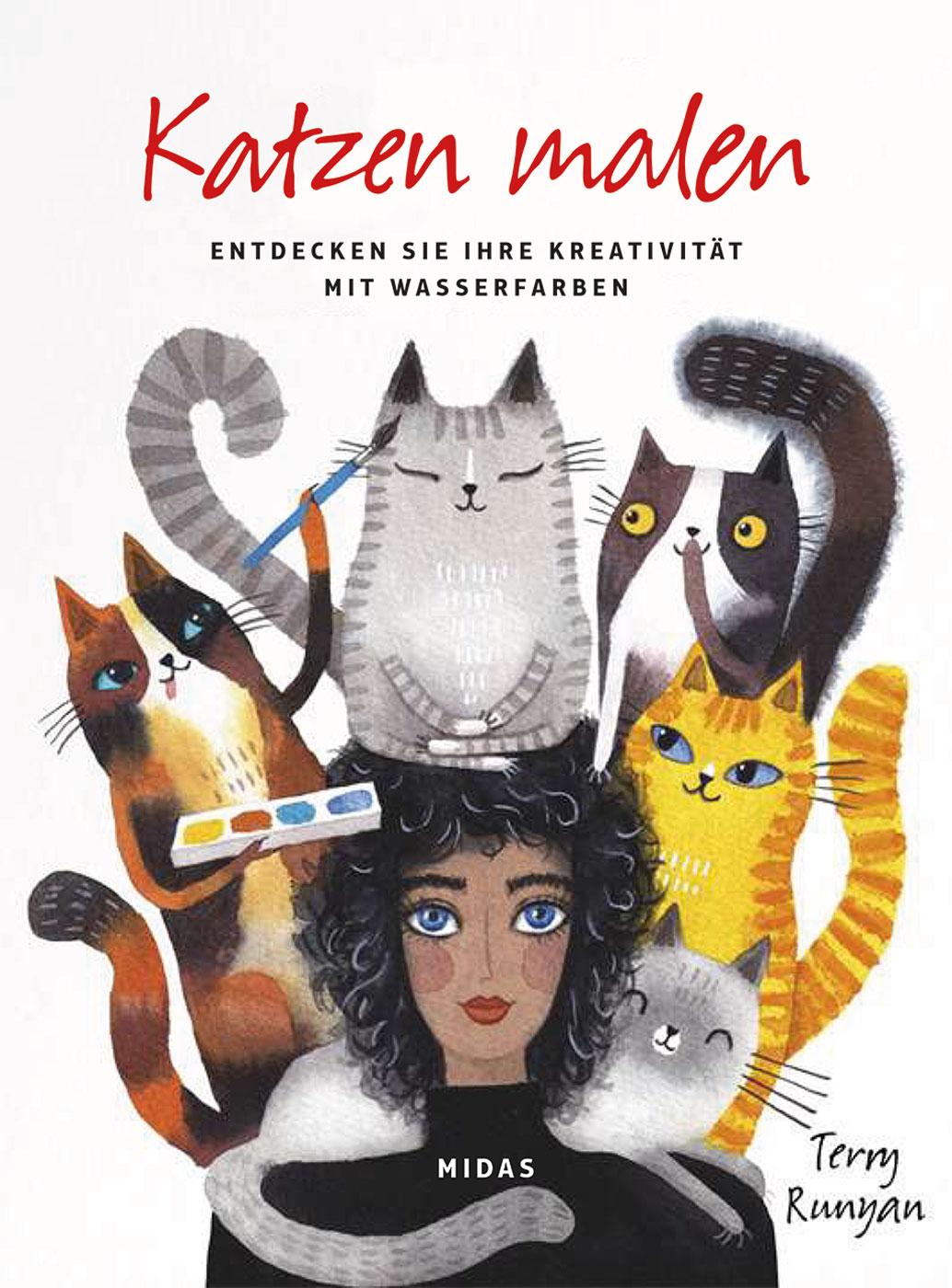 Vorderes Coverbild Katzen malen